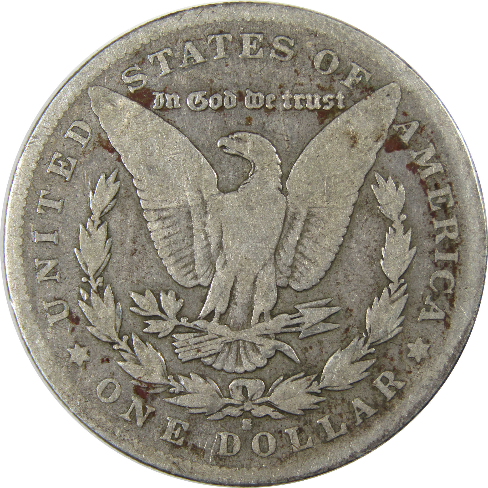 1892 S Morgan Dollar VG Very Good Silver $1 Coin SKU:I23456