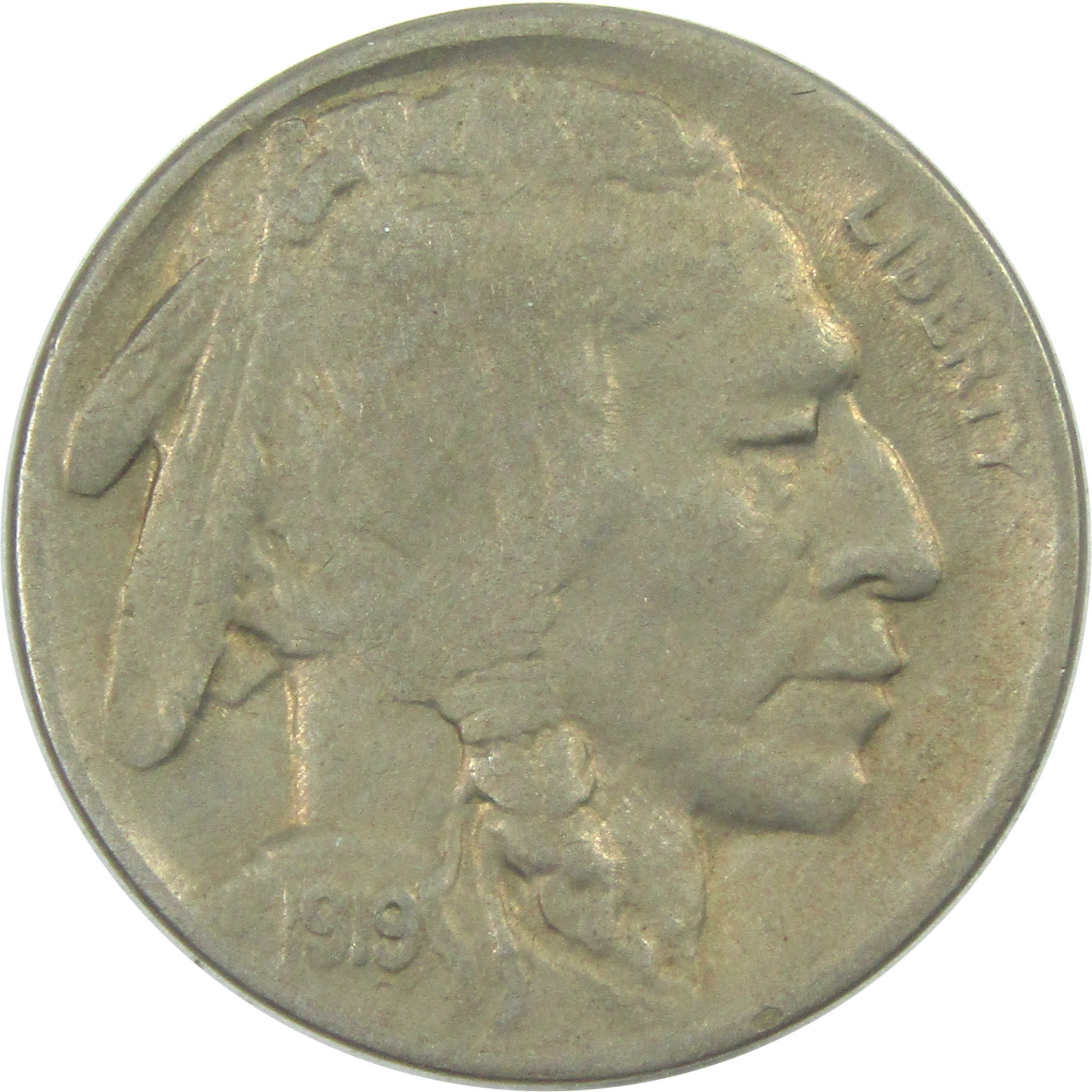 1919 D Indian Head Buffalo Nickel XF EF Extremely Fine 5c SKU:I15320