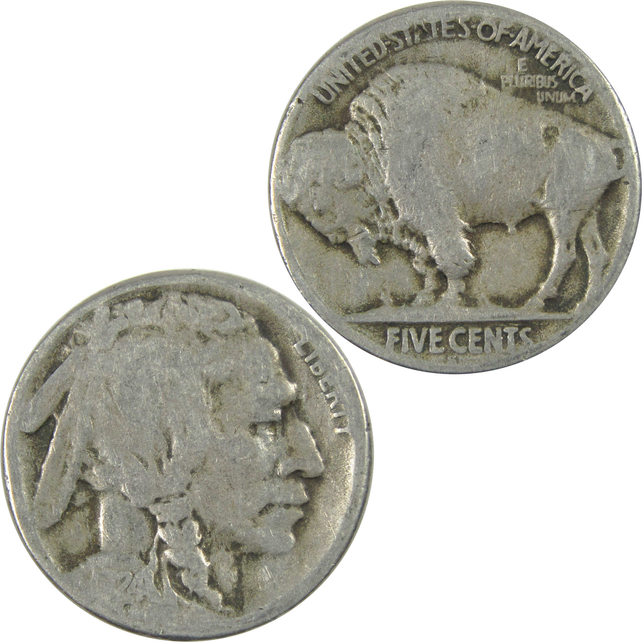 1924 S Indian Head Buffalo Nickel AG About Good 5c Coin SKU:I16500