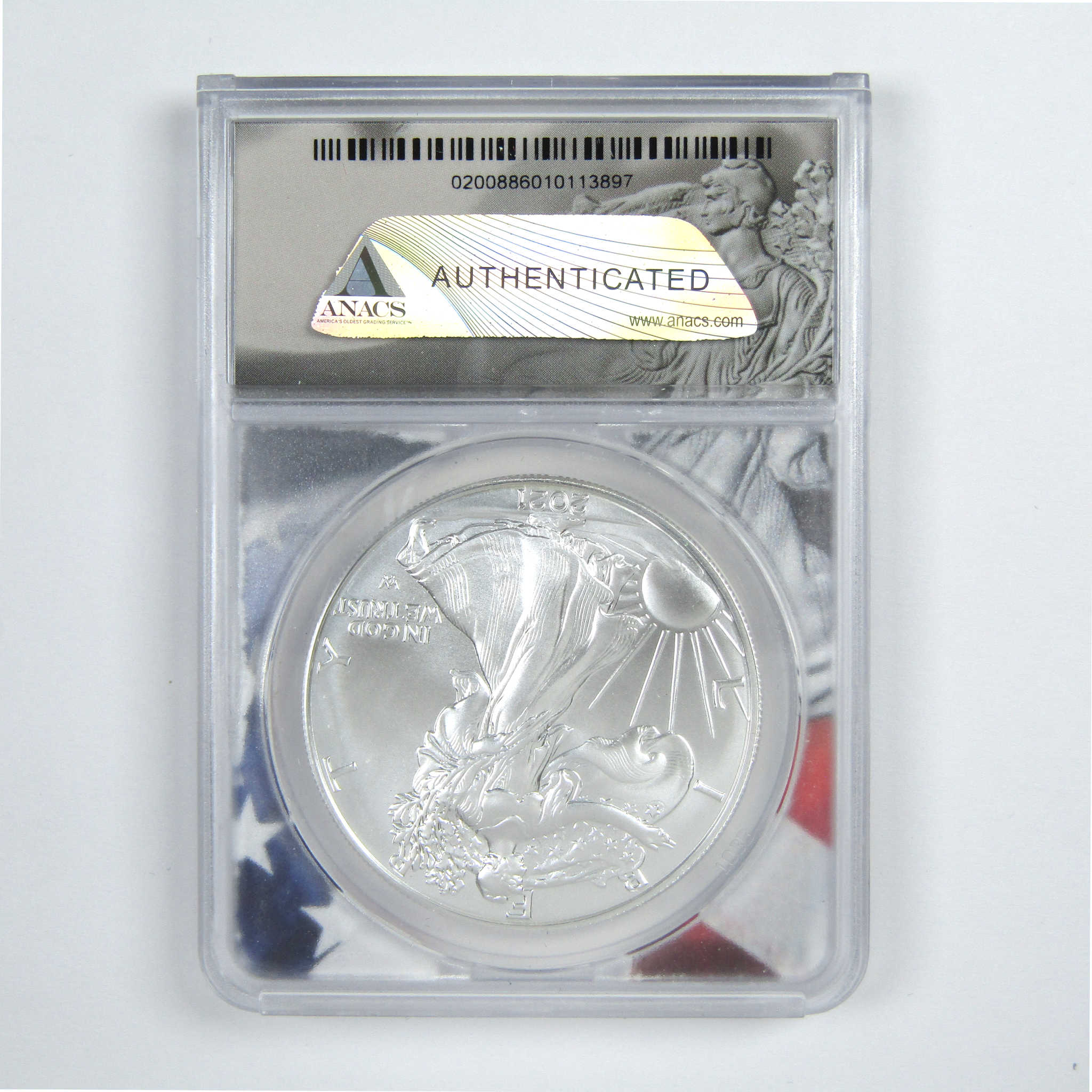 2021 (S) Type 2 American Silver Eagle MS 70 ANACS $1 SKU:CPC7822