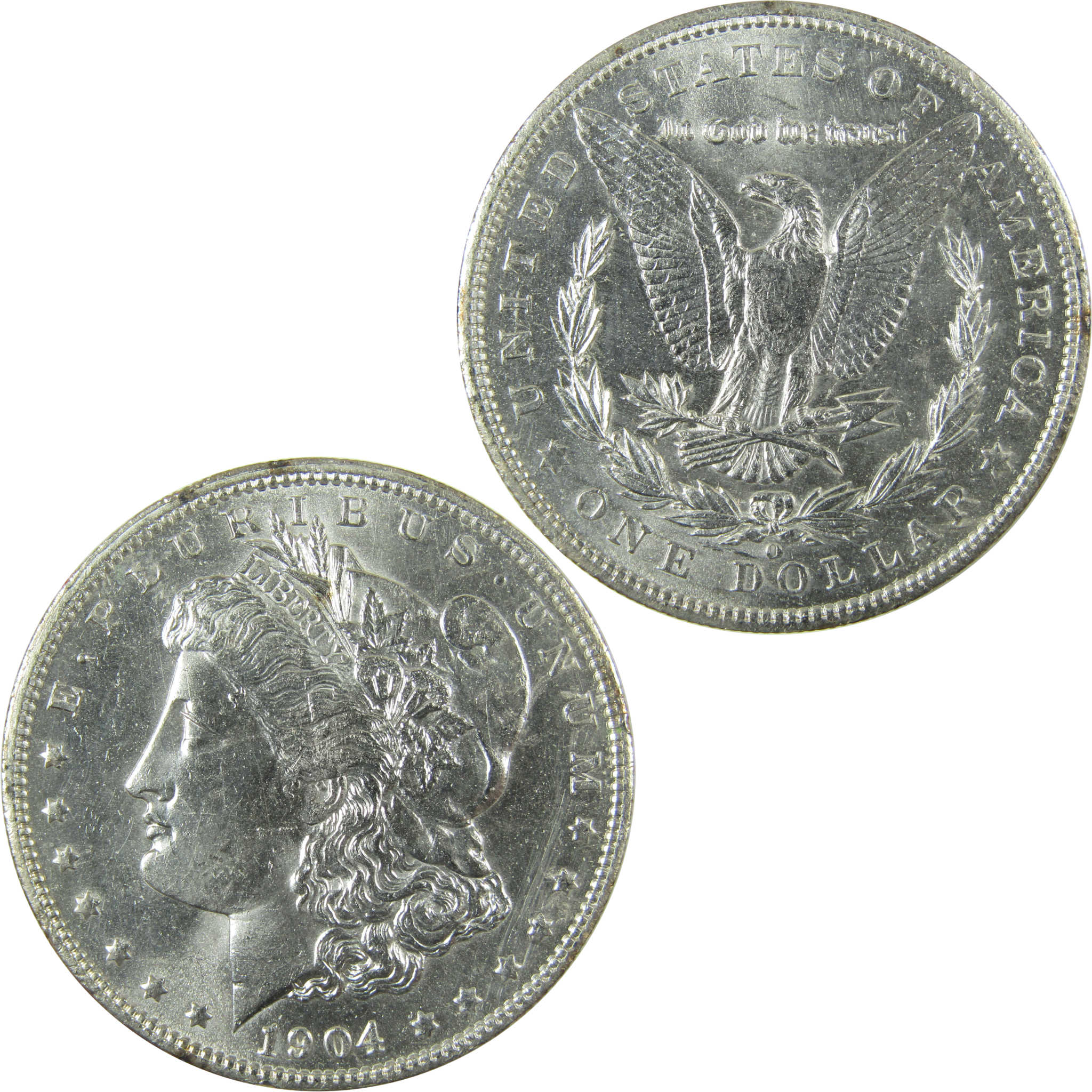 1904 O Morgan Silver Dollar Uncirculated Mint State $1 Coin SKU:I27069