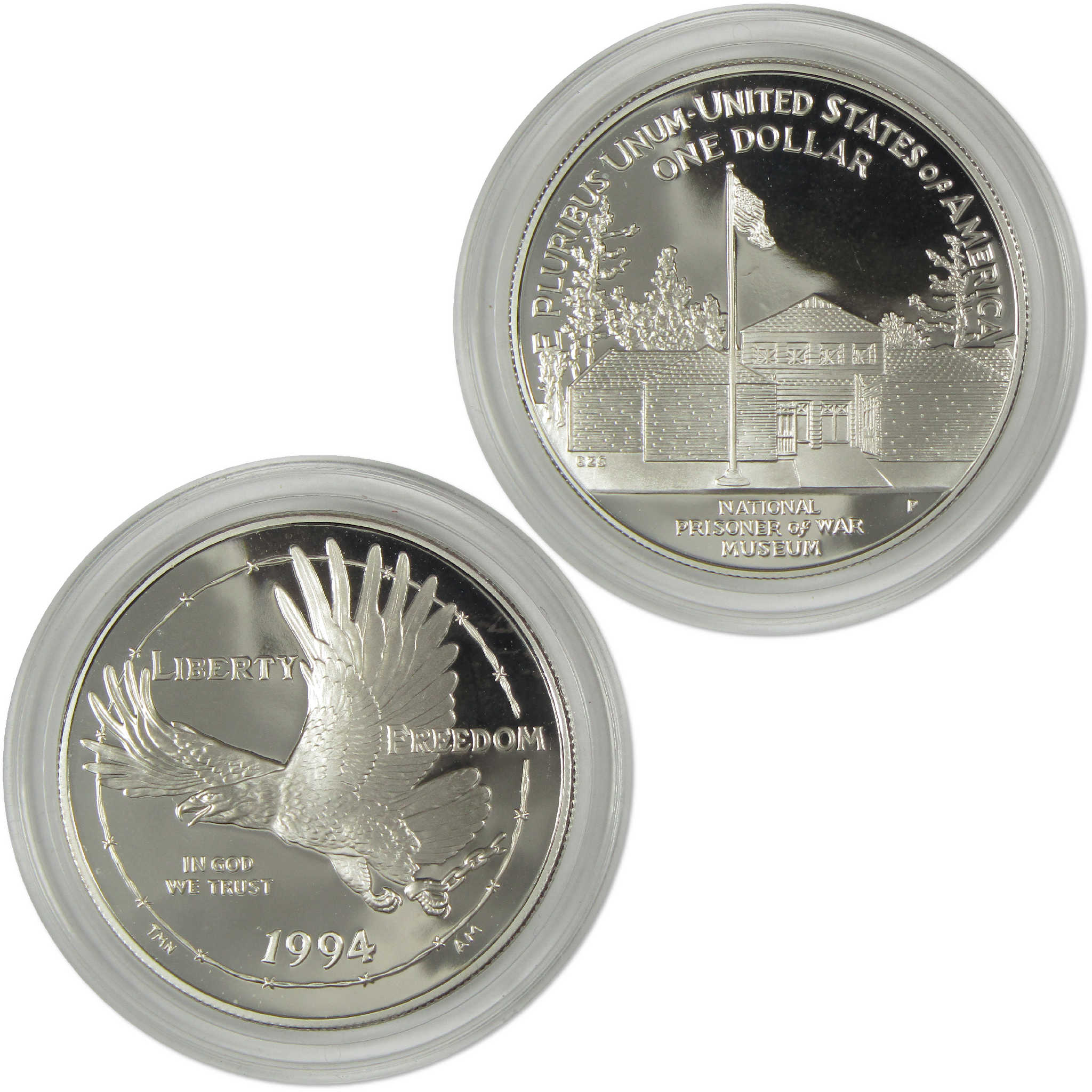 U.S. Prisoner of War Museum Commemorative Dollar 1994 P Proof Silver