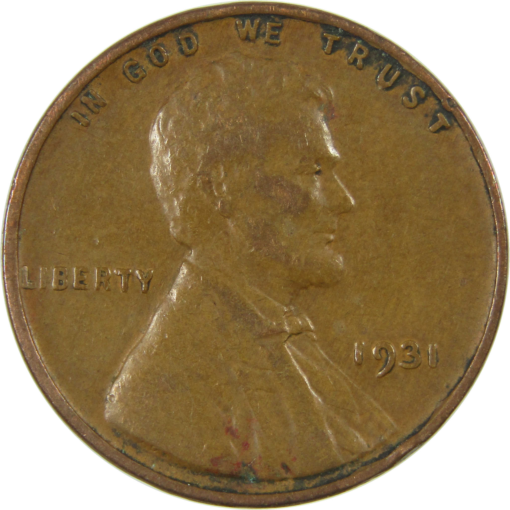 1931 Lincoln Wheat Cent VF Very Fine Penny 1c Coin SKU:I27156