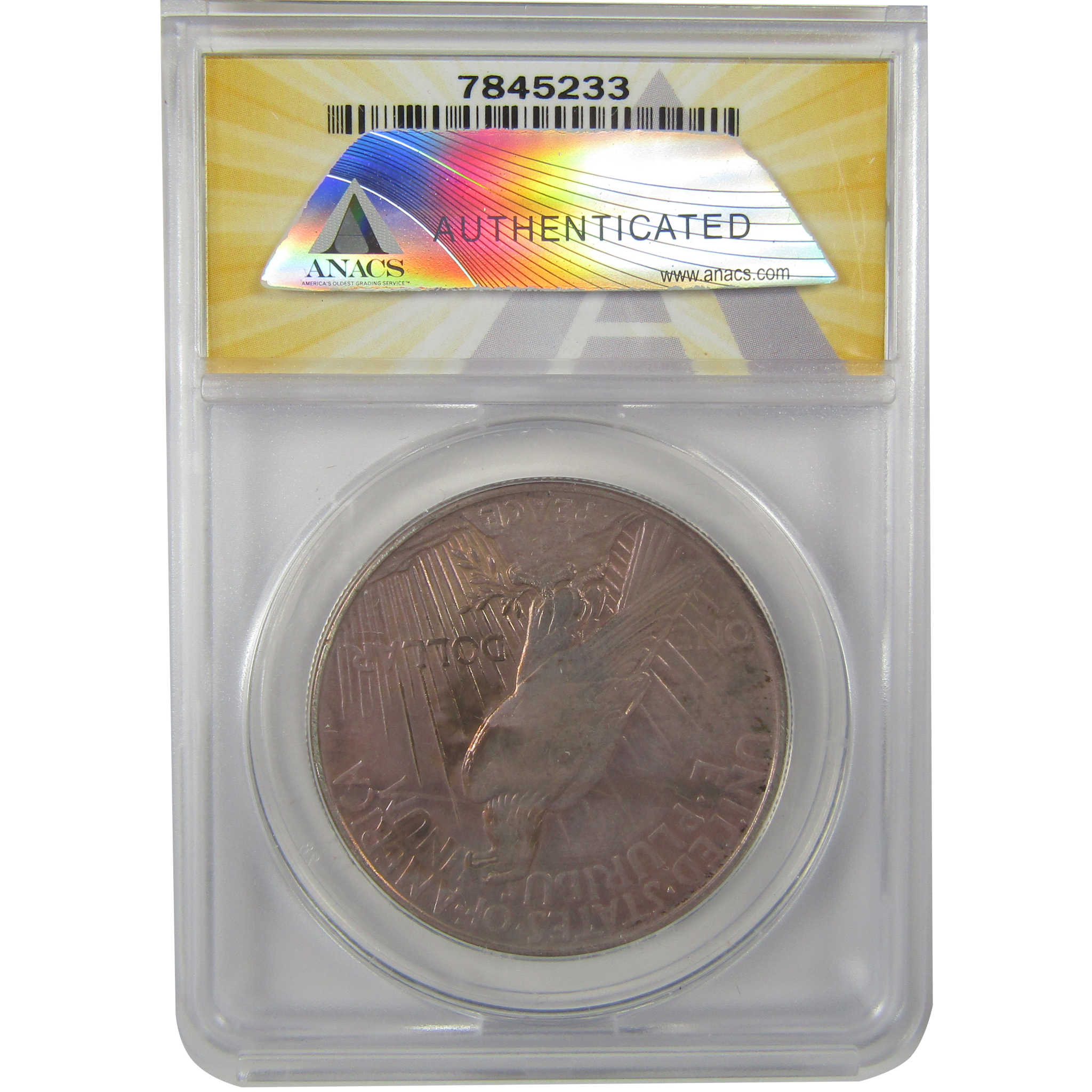 1921 High Relief Peace Dollar EF 40 Details ANACS Silver SKU:I21396