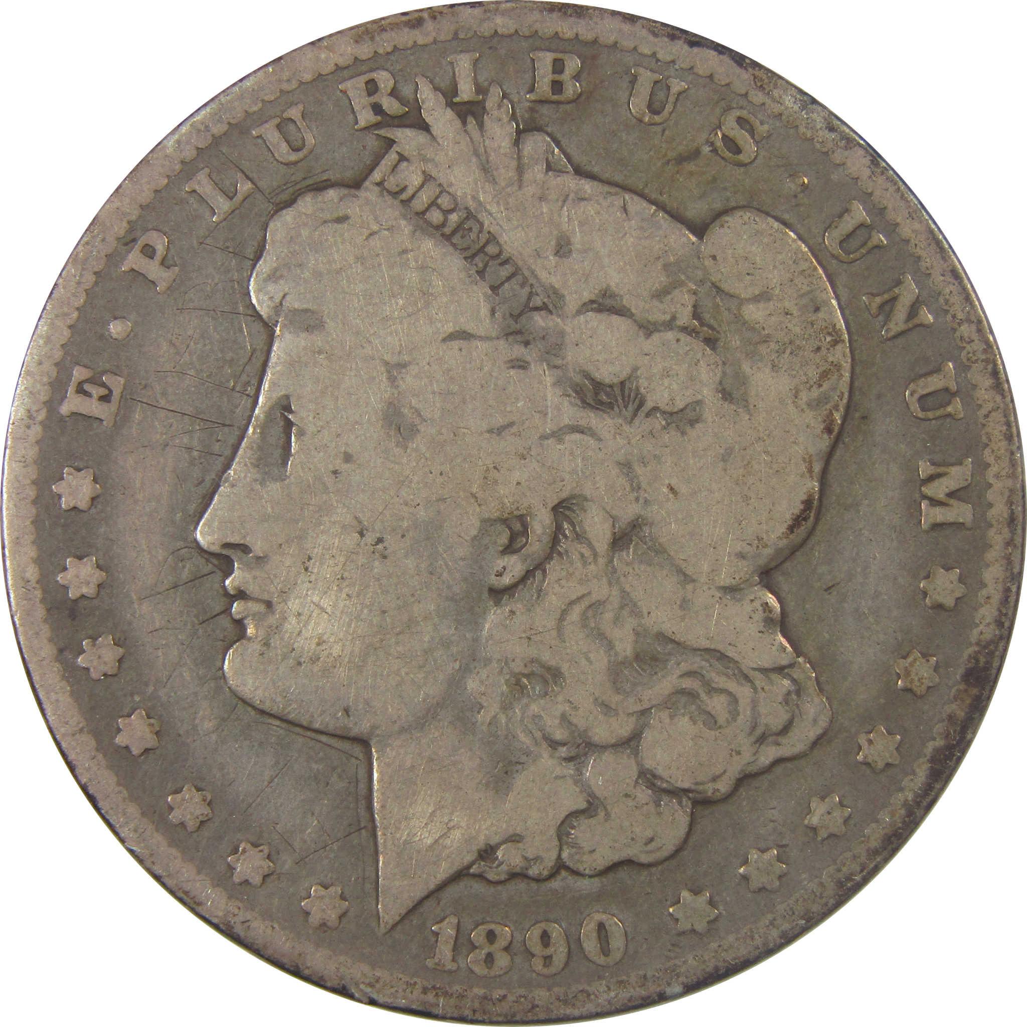 1890 CC Morgan Silver Dollar G Good $1 Coin Collectible SKU:I23968 - Morgan coin - Morgan silver dollar - Morgan silver dollar for sale - Profile Coins &amp; Collectibles