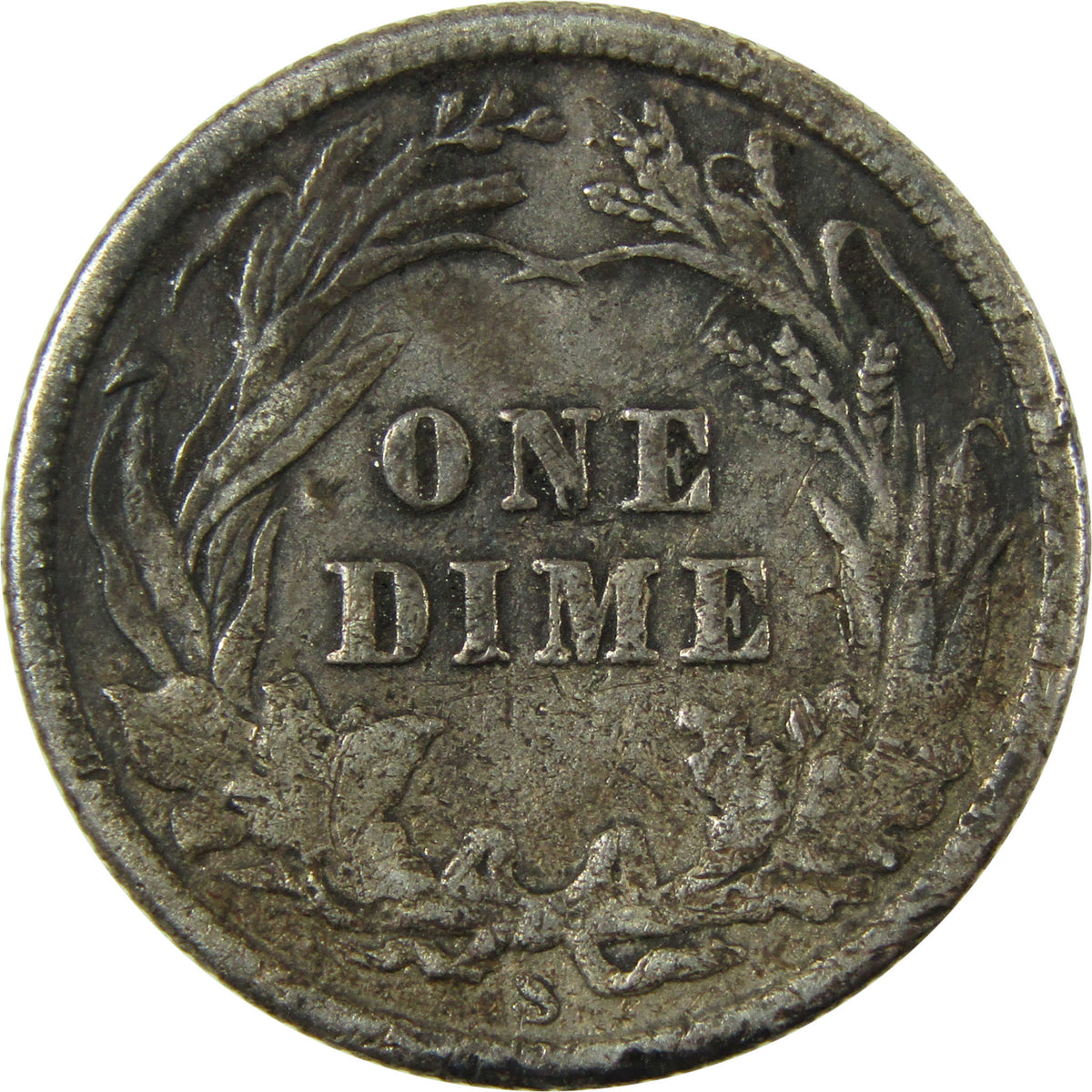1911 S Barber Silver Dime F Fine 10c Coin Collectible SKU:I28152