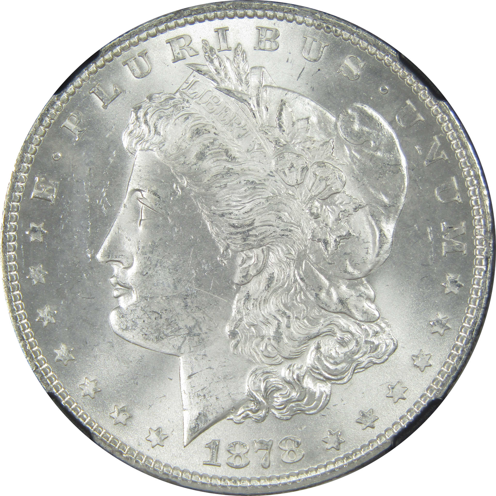 1878 7/8TF Strong Morgan Dollar MS 63 NGC Bag Fragment SKU:I16398 - Morgan coin - Morgan silver dollar - Morgan silver dollar for sale - Profile Coins &amp; Collectibles