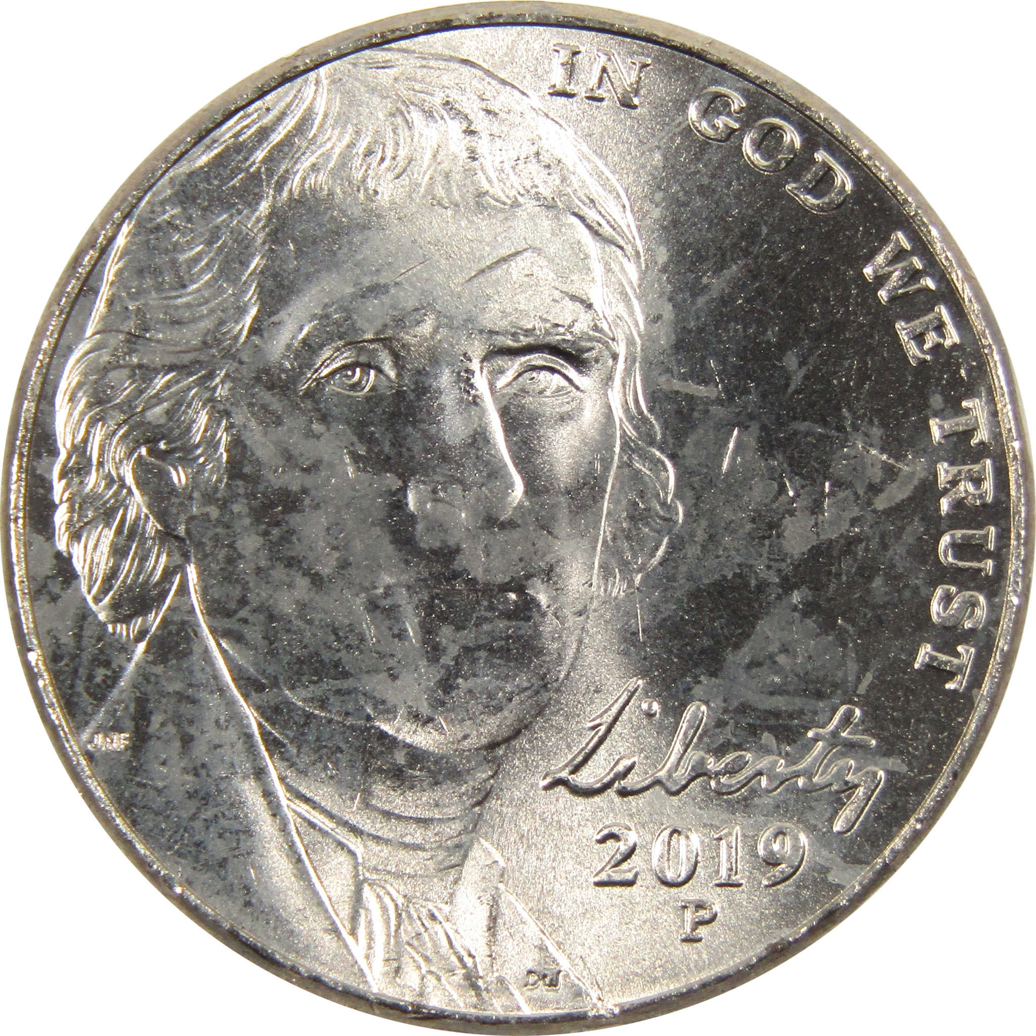 2019 P Jefferson Nickel BU Uncirculated 5c Coin
