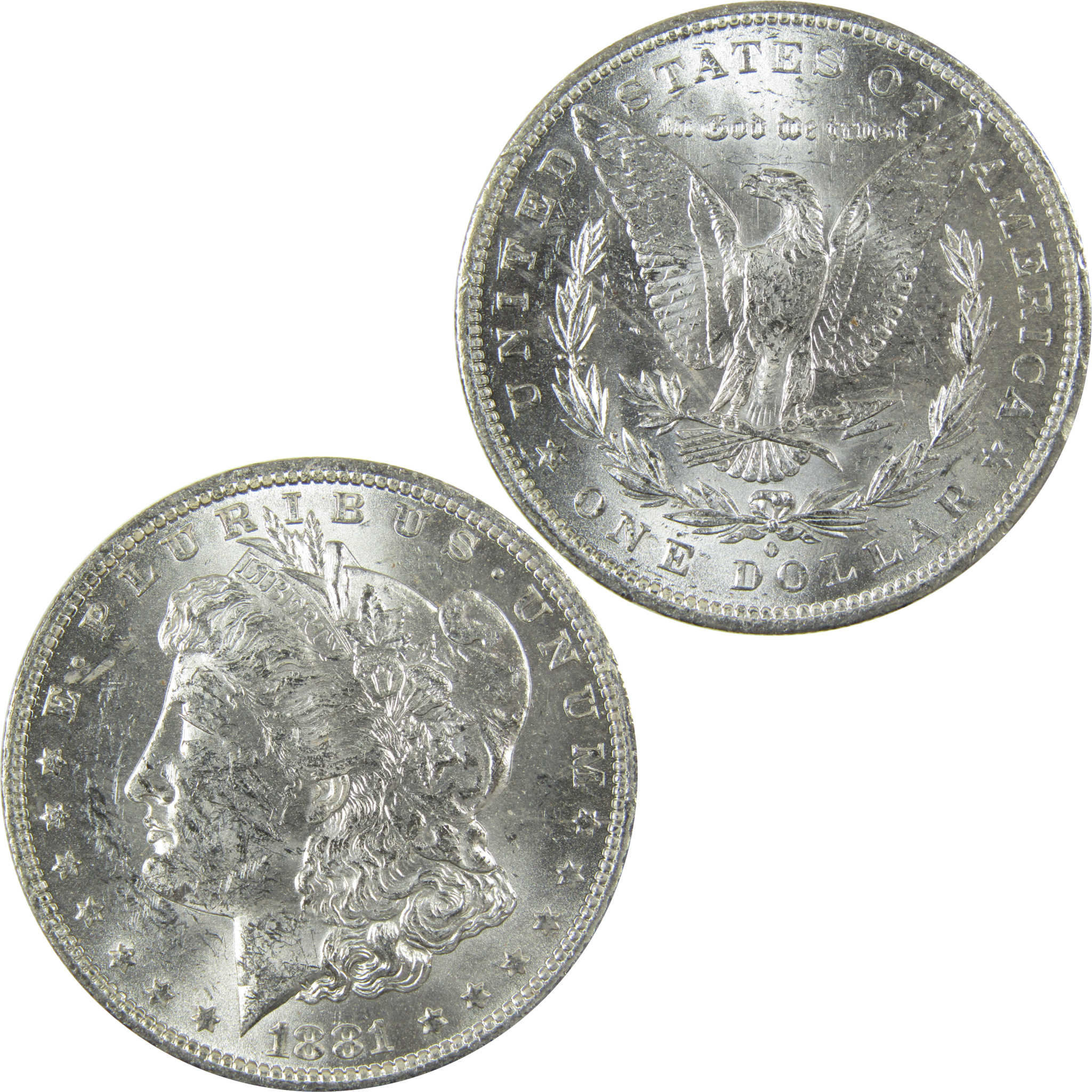 1881 O Morgan Silver Dollar Uncirculated Mint State $1 Coin SKU:I27718