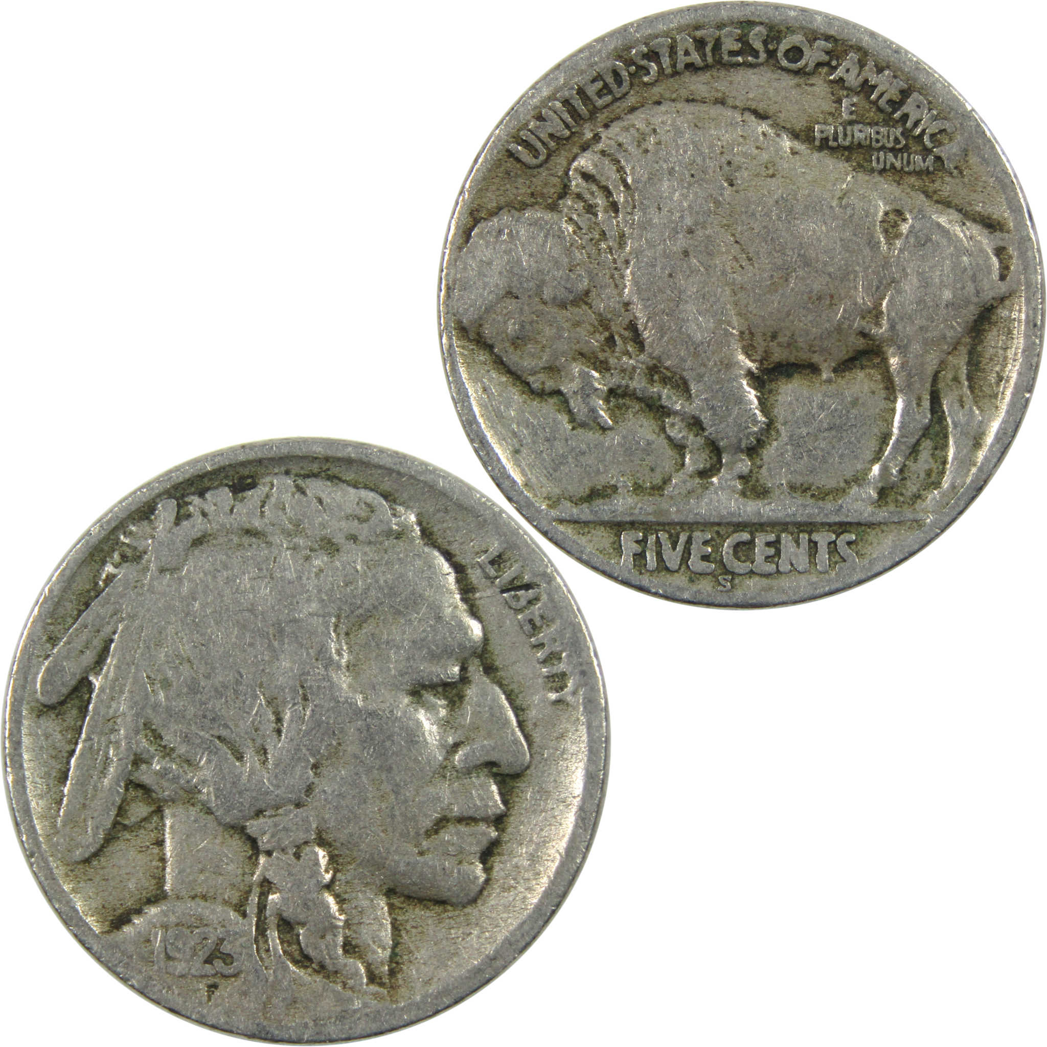 1923 S Indian Head Buffalo Nickel G Good 5c Coin SKU:CPC6322