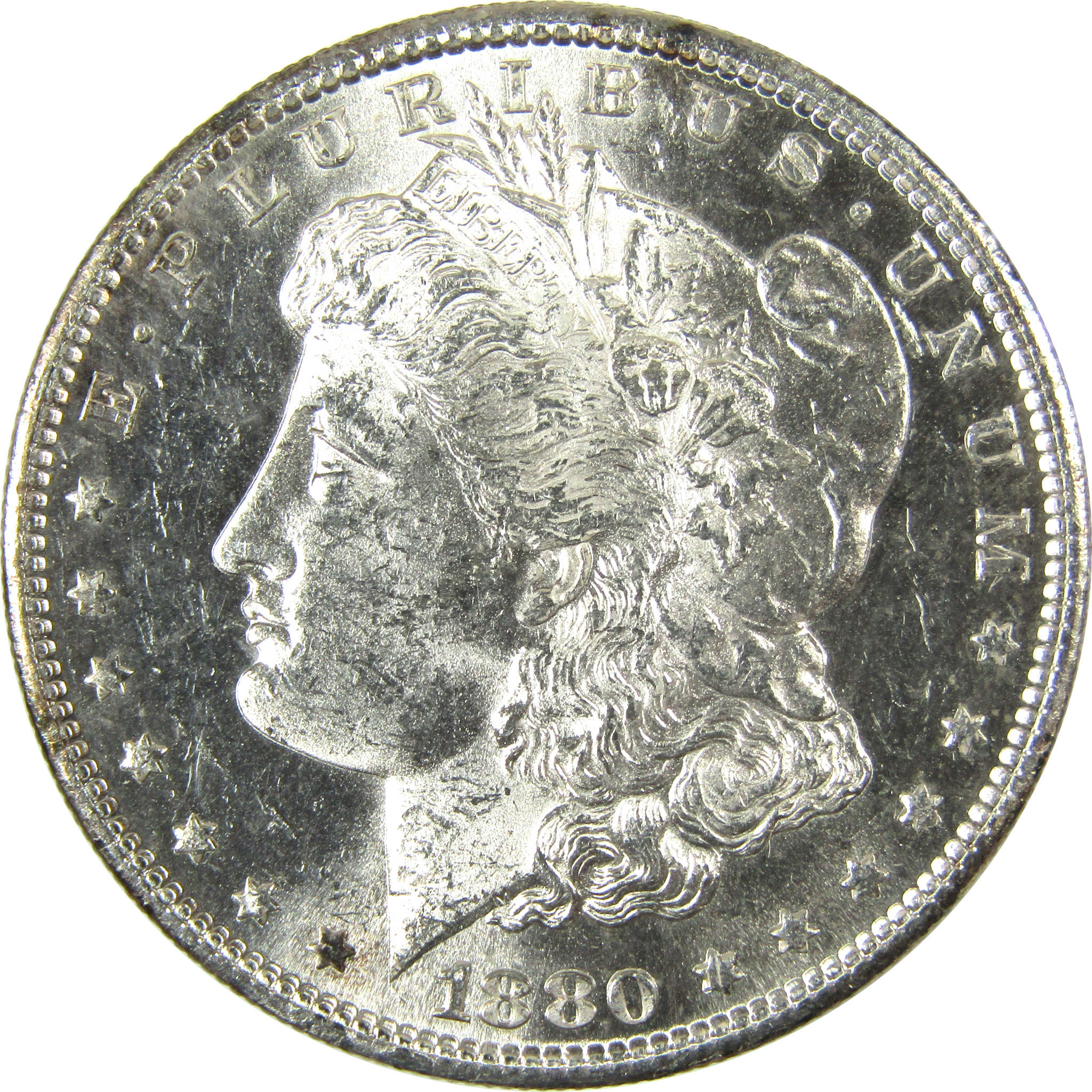 1880 S Morgan Silver Dollar Uncirculated Mint State $1 Coin SKU:I27071