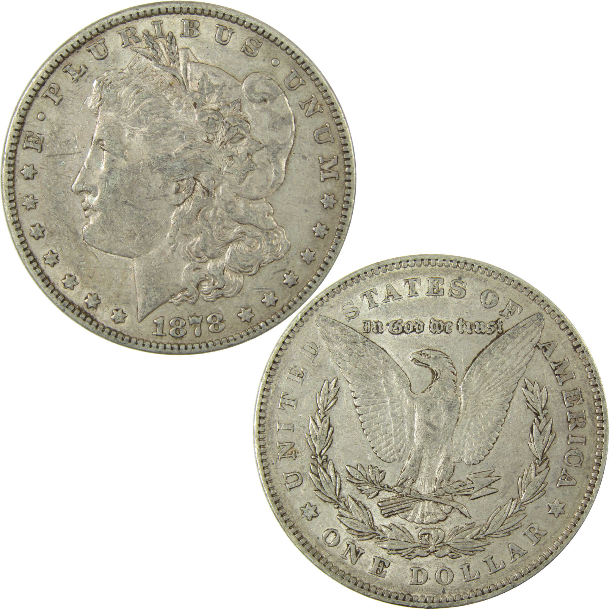 1878 7TF Rev 78 Morgan Silver Dollar XF EF Extremely Fine SKU:CP1633