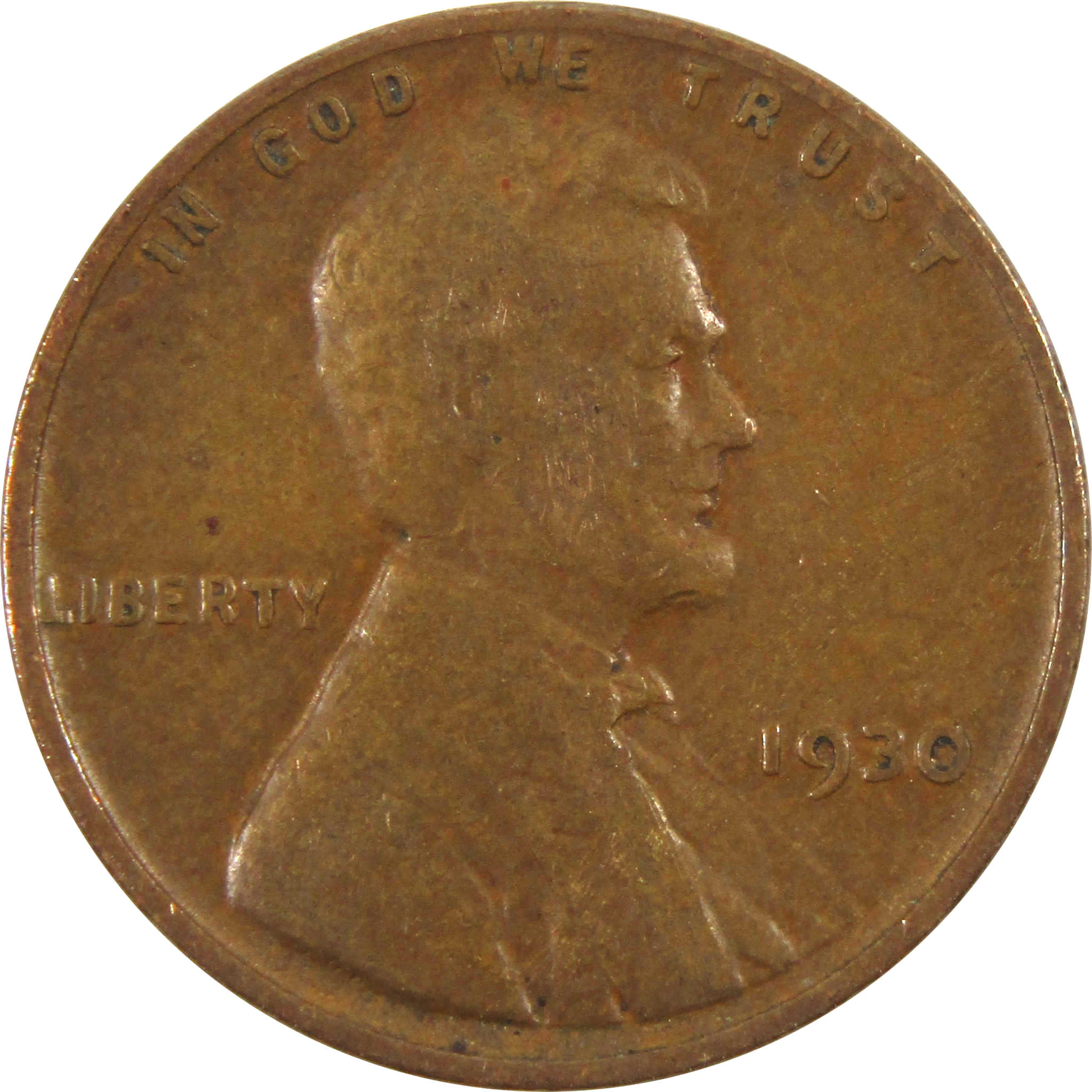 1930 Lincoln Wheat Cent F Fine Penny 1c Coin