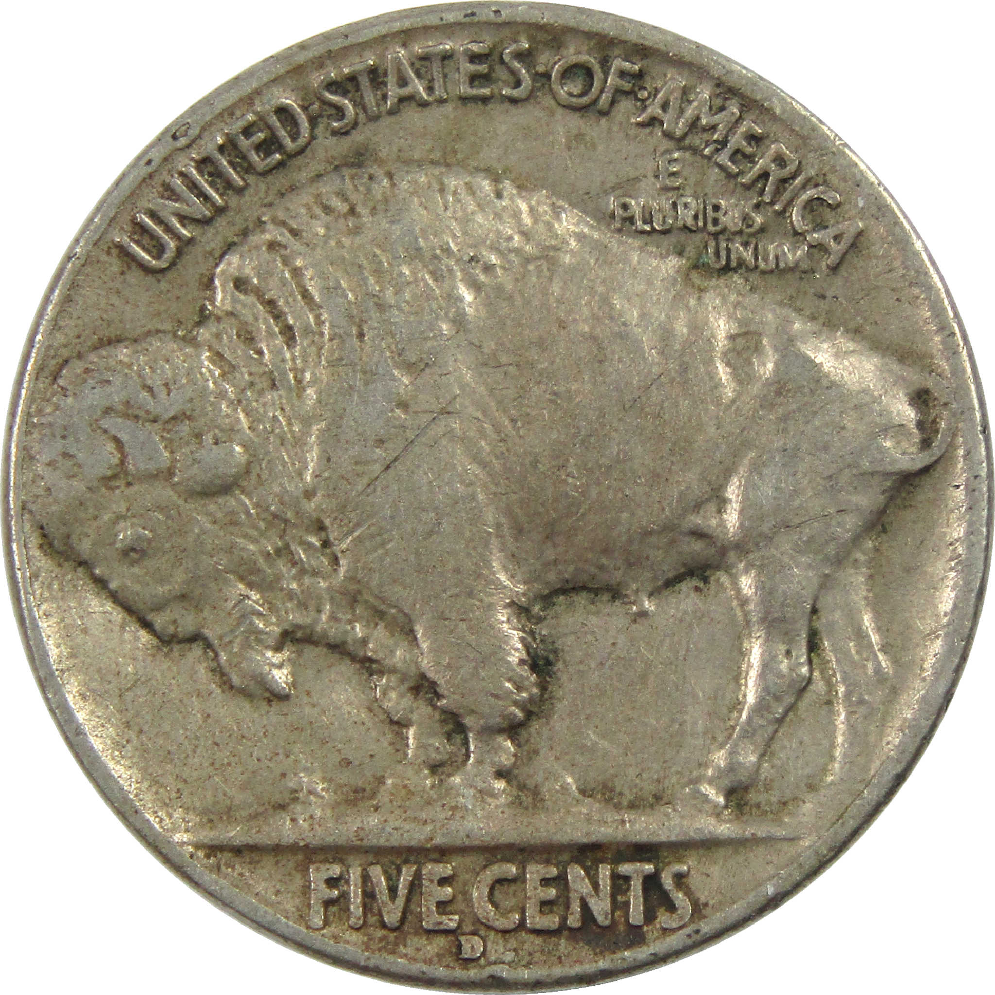 1934 D Indian Head Buffalo Nickel XF EF Extremely Fine 5c SKU:I11825
