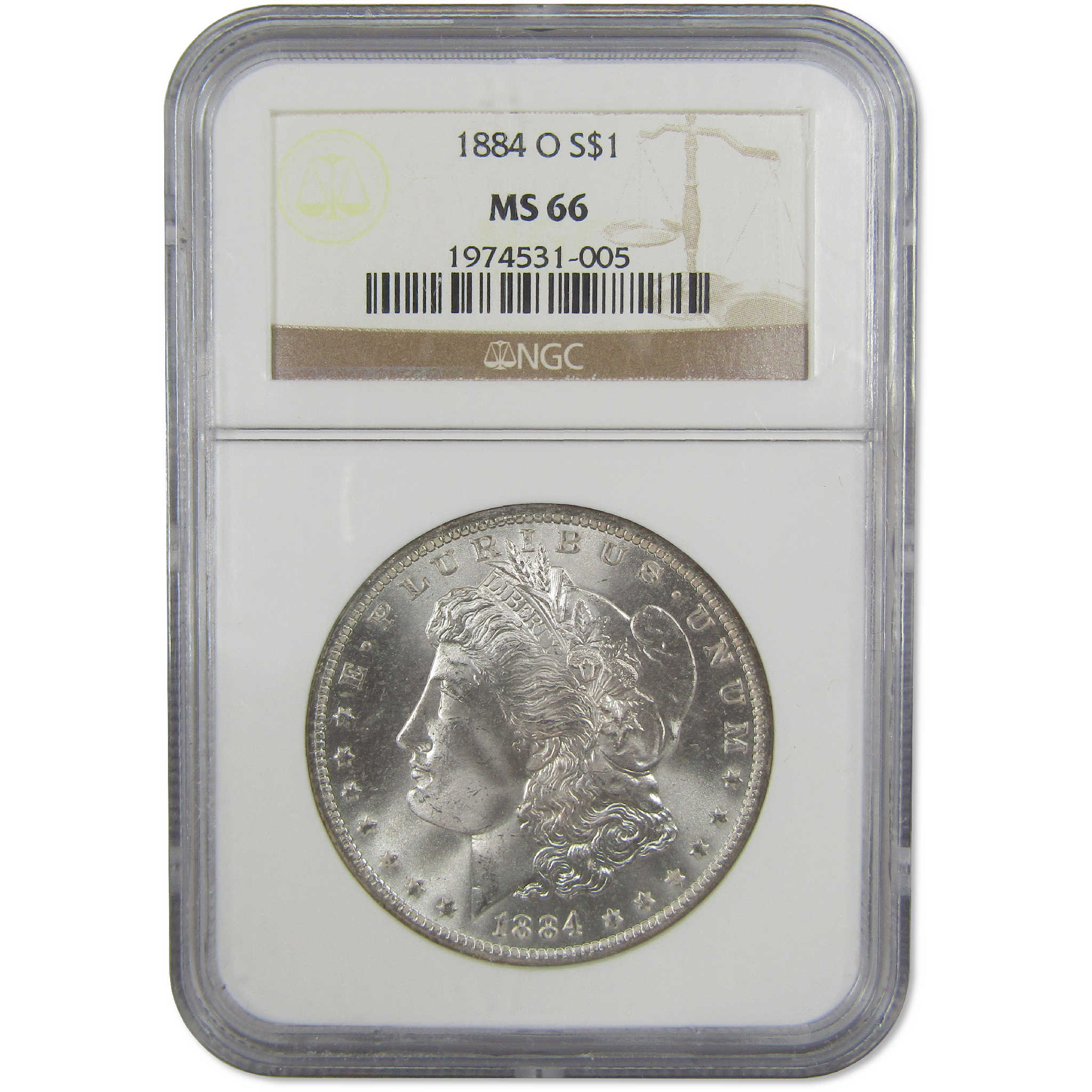 1884 O Morgan Dollar MS 66 NGC Silver Uncirculated $1 Coin - Morgan coin - Morgan silver dollar - Morgan silver dollar for sale - Profile Coins &amp; Collectibles