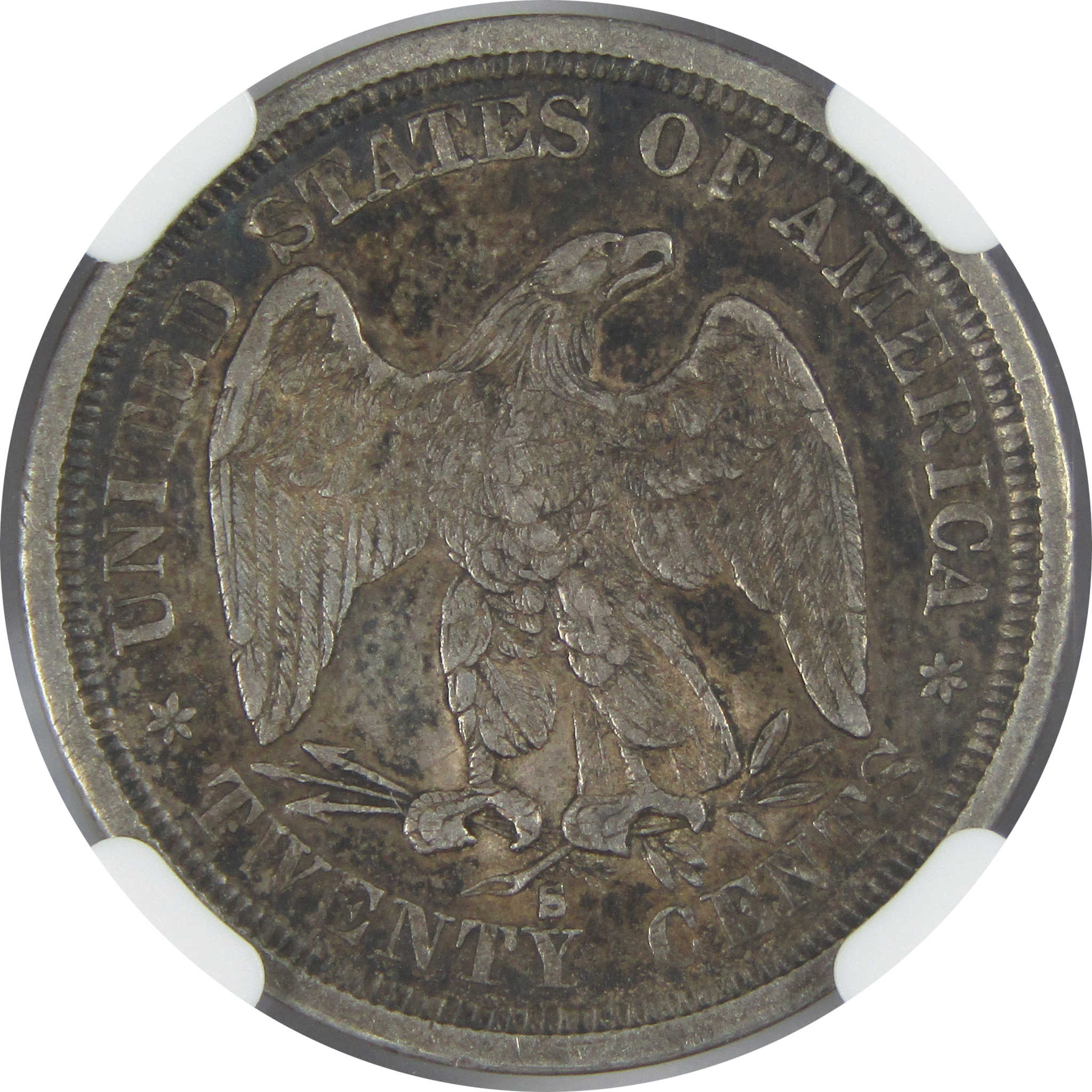 1875 S Seated Liberty Twenty Cent Piece XF 45 NGC Silver 20c Rare Coin