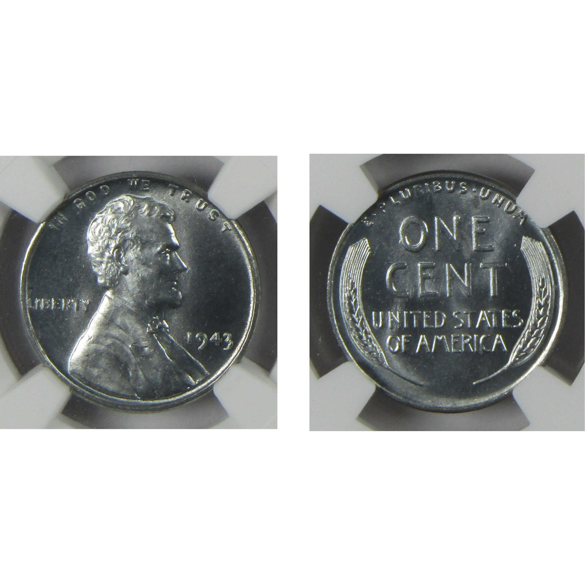 1943 P D S Lincoln Wheat Steel Cent 3 Piece Set MS 66 NGC SKU:CP1532