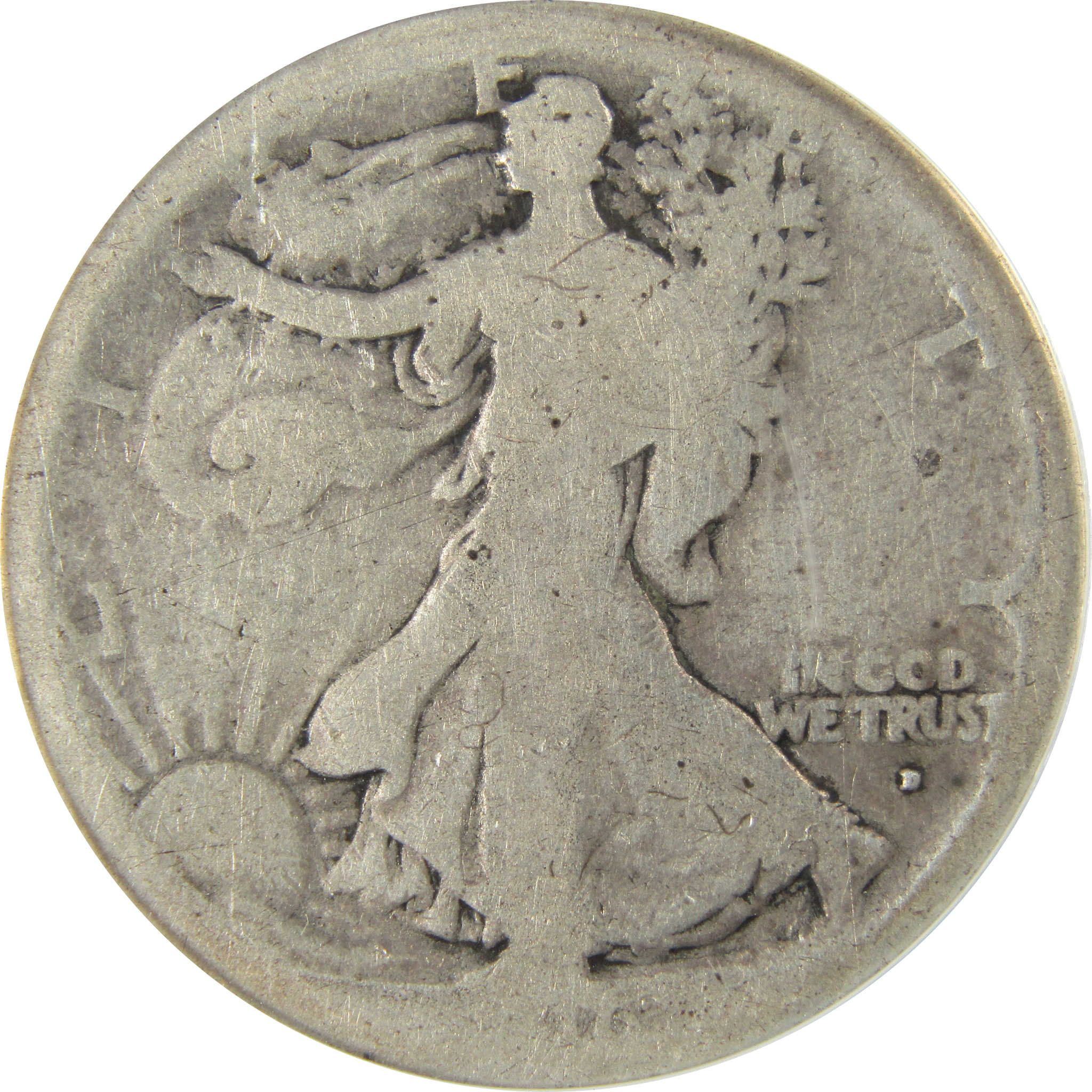 1916 D Liberty Walking Silver Half Dollar FR 2 ANACS SKU:CP814