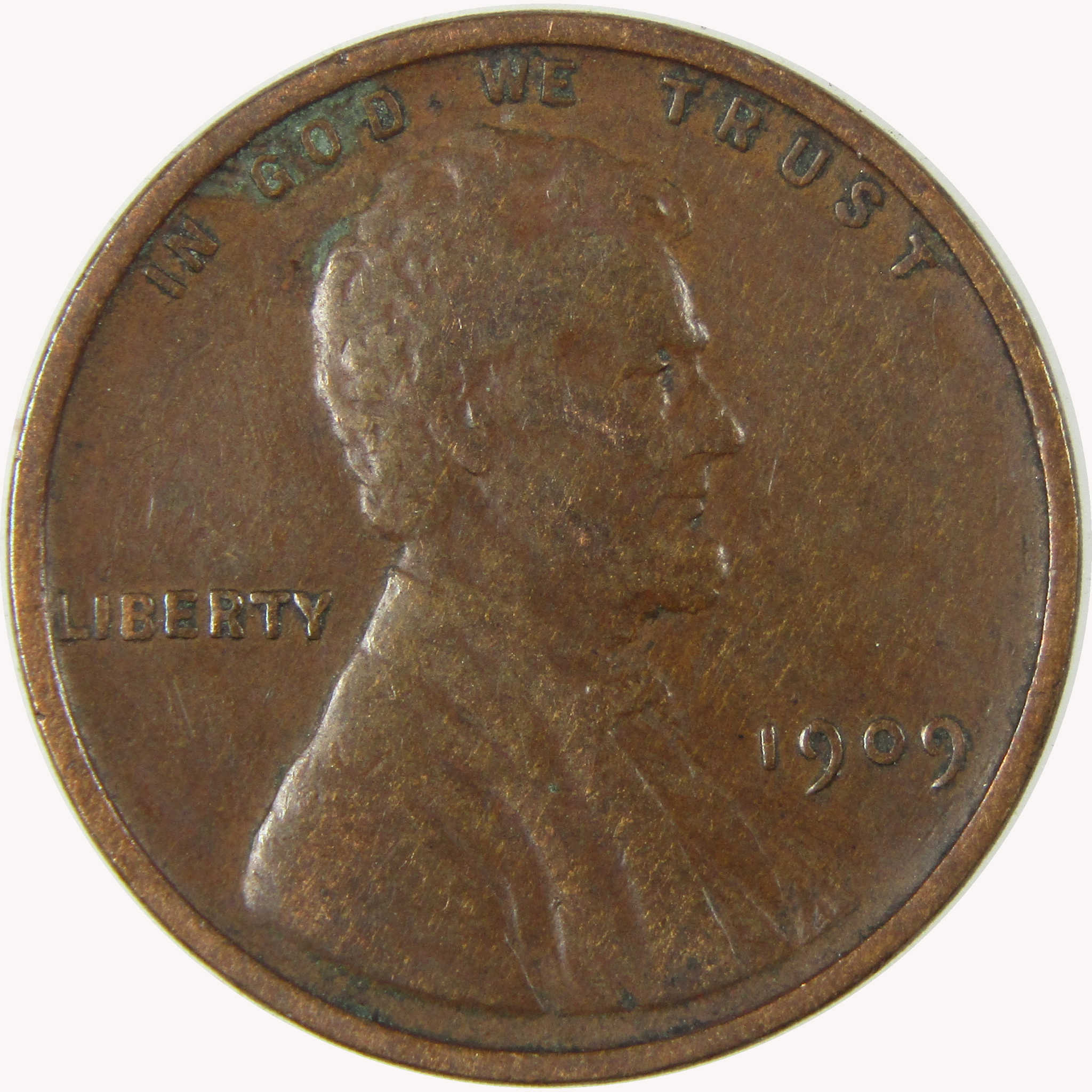 1909 VDB Lincoln Wheat Cent VF Very Fine Details Penny SKU:I26319