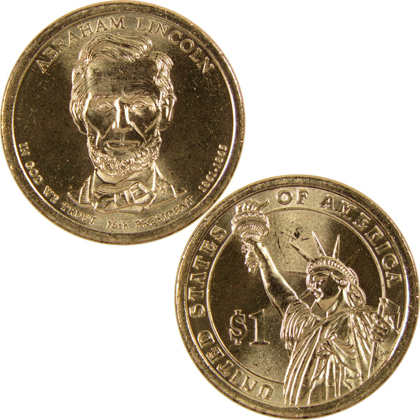 2010 P Abraham Lincoln Presidential Dollar BU Uncirculated $1 Coin