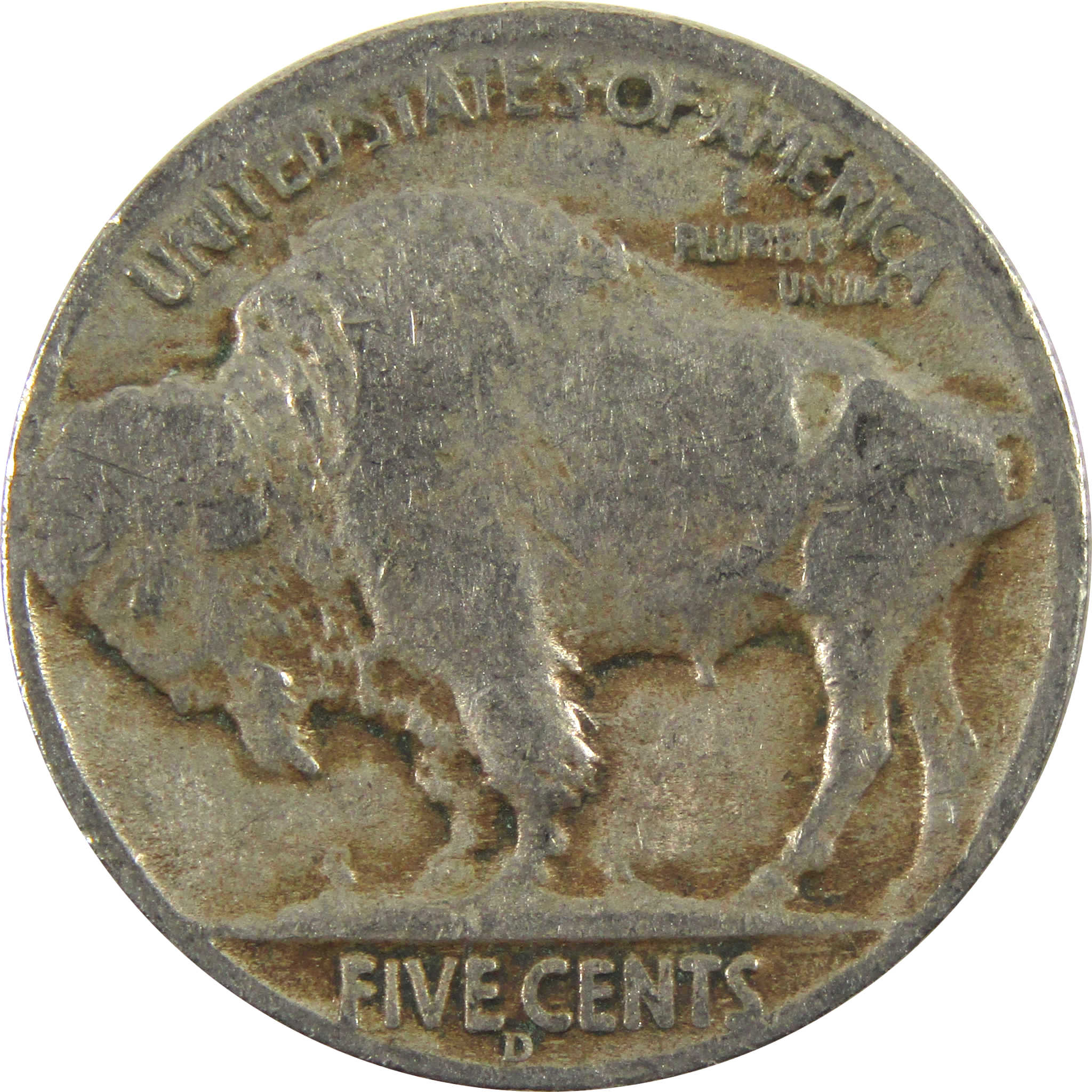 1936 D Indian Head Buffalo Nickel AG About Good 5c Coin