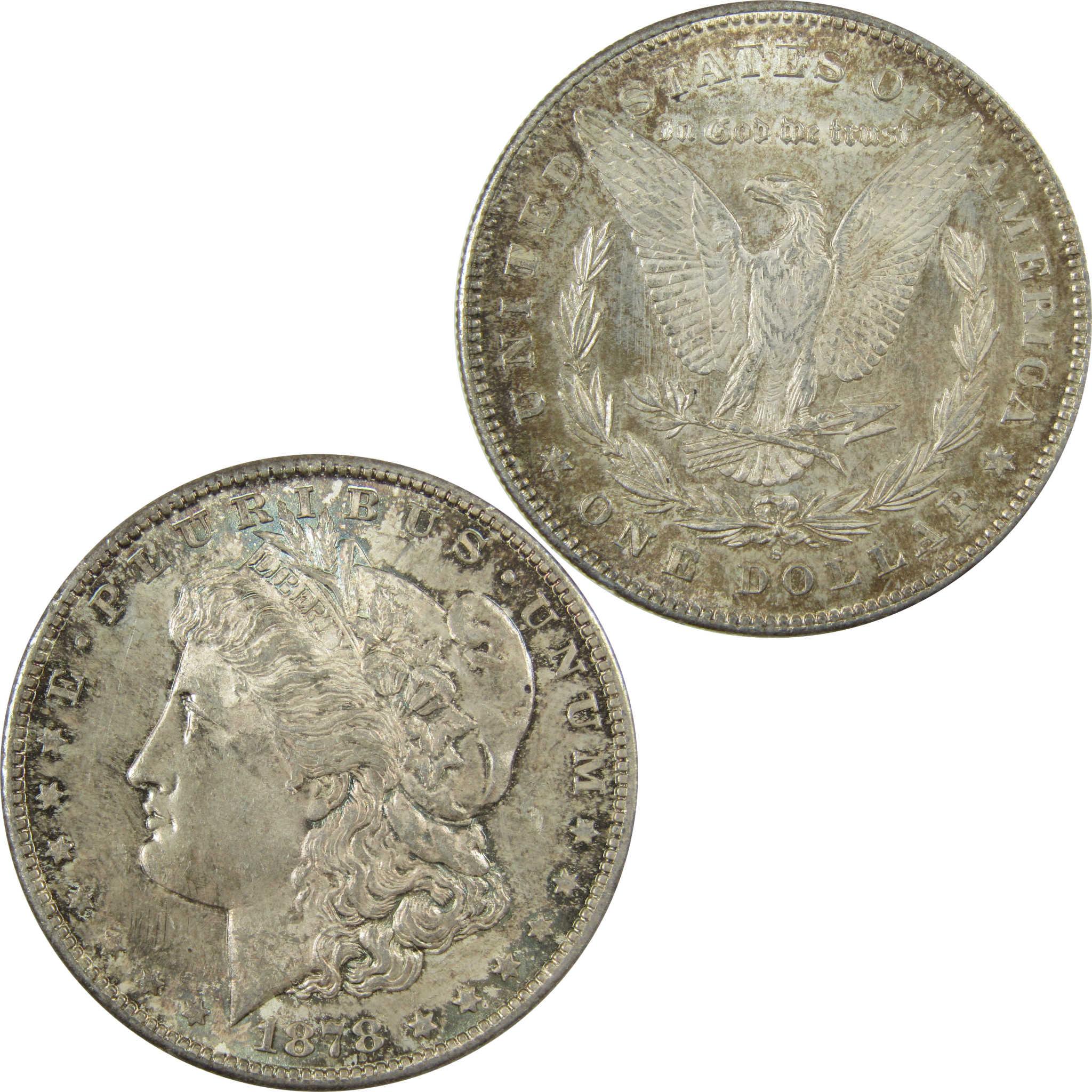 1878 S Morgan Silver Dollar Uncirculated Mint State $1 Coin SKU:CP1405 - Morgan coin - Morgan silver dollar - Morgan silver dollar for sale - Profile Coins &amp; Collectibles