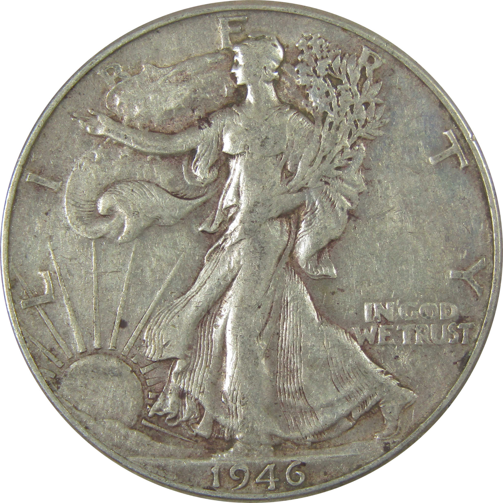 1946 Liberty Walking Half Dollar XF EF Extremely Fine SKU:CPC0540