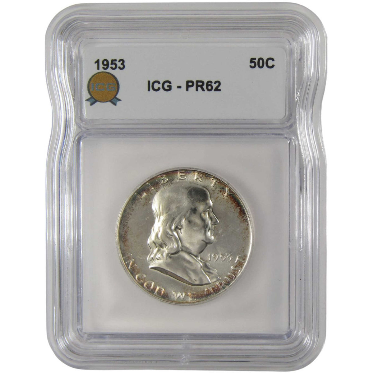 1953 Franklin Silver Half Dollar PR 62 ICG Proof 50c Coin SKU:I29118