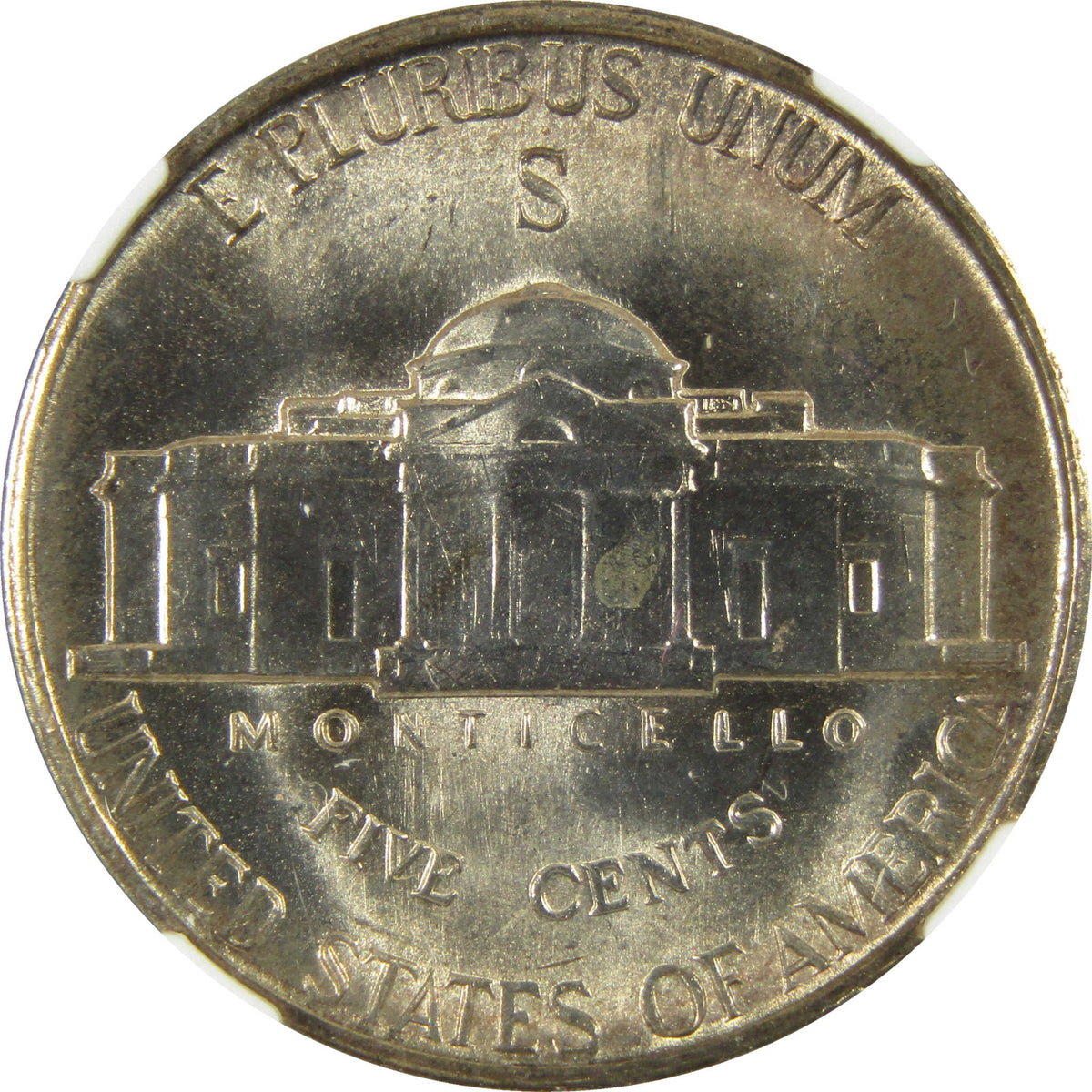1944 S Jefferson Wartime Silver Nickel MS 67 NGC 5c Coin SKU:I28707
