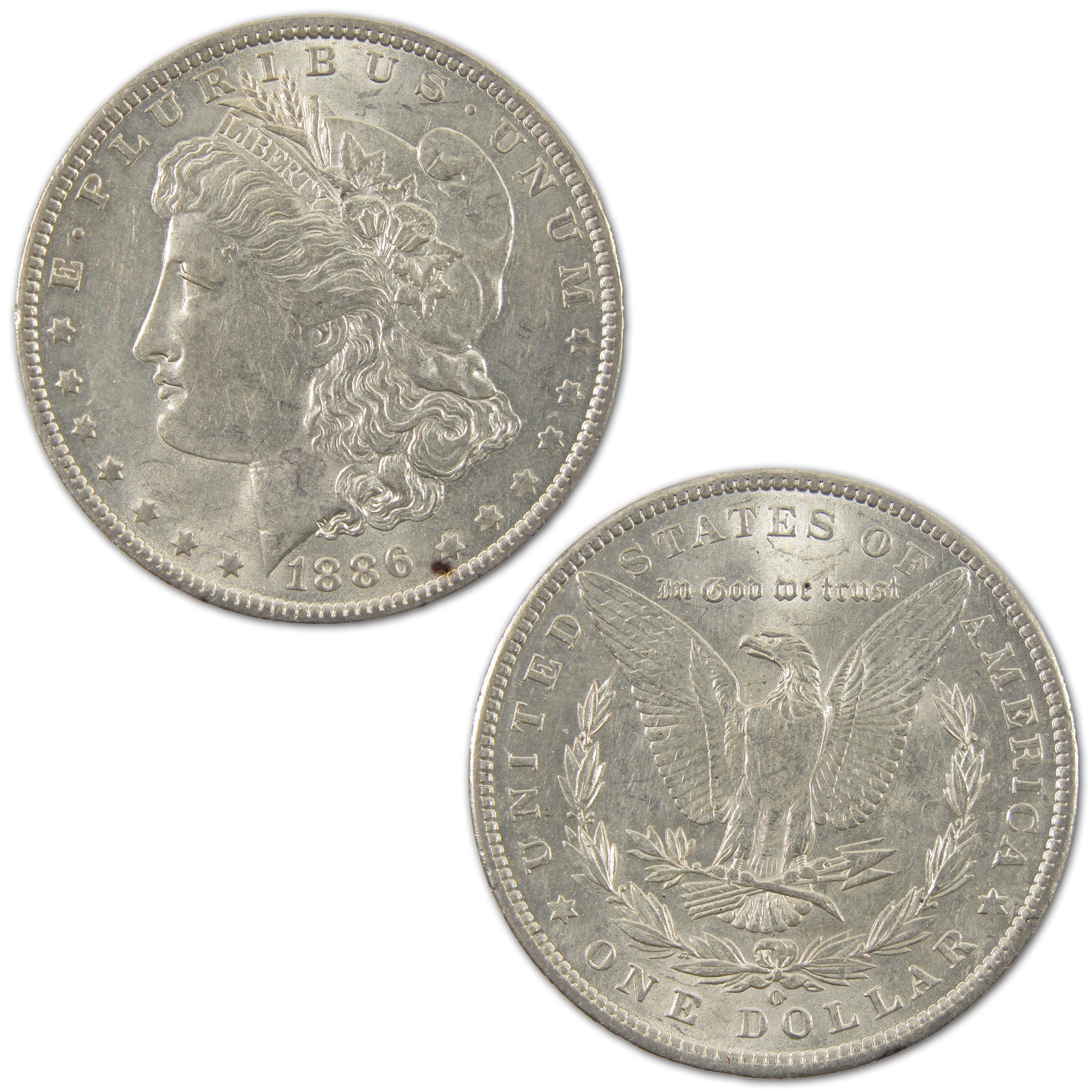 1886 O Morgan Dollar Borderline Uncirculated Silver $1 Coin SKU:I10591 - Morgan coin - Morgan silver dollar - Morgan silver dollar for sale - Profile Coins &amp; Collectibles