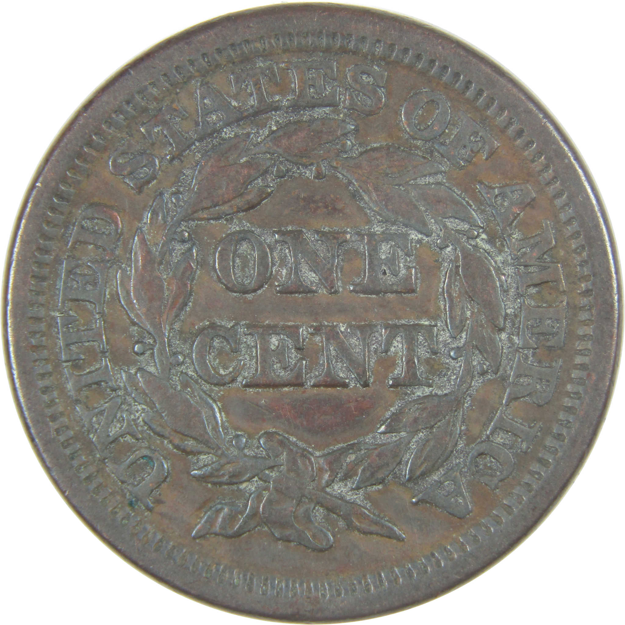 1848 Braided Hair Large Cent VF Very Fine Copper Penny 1c SKU:I16806