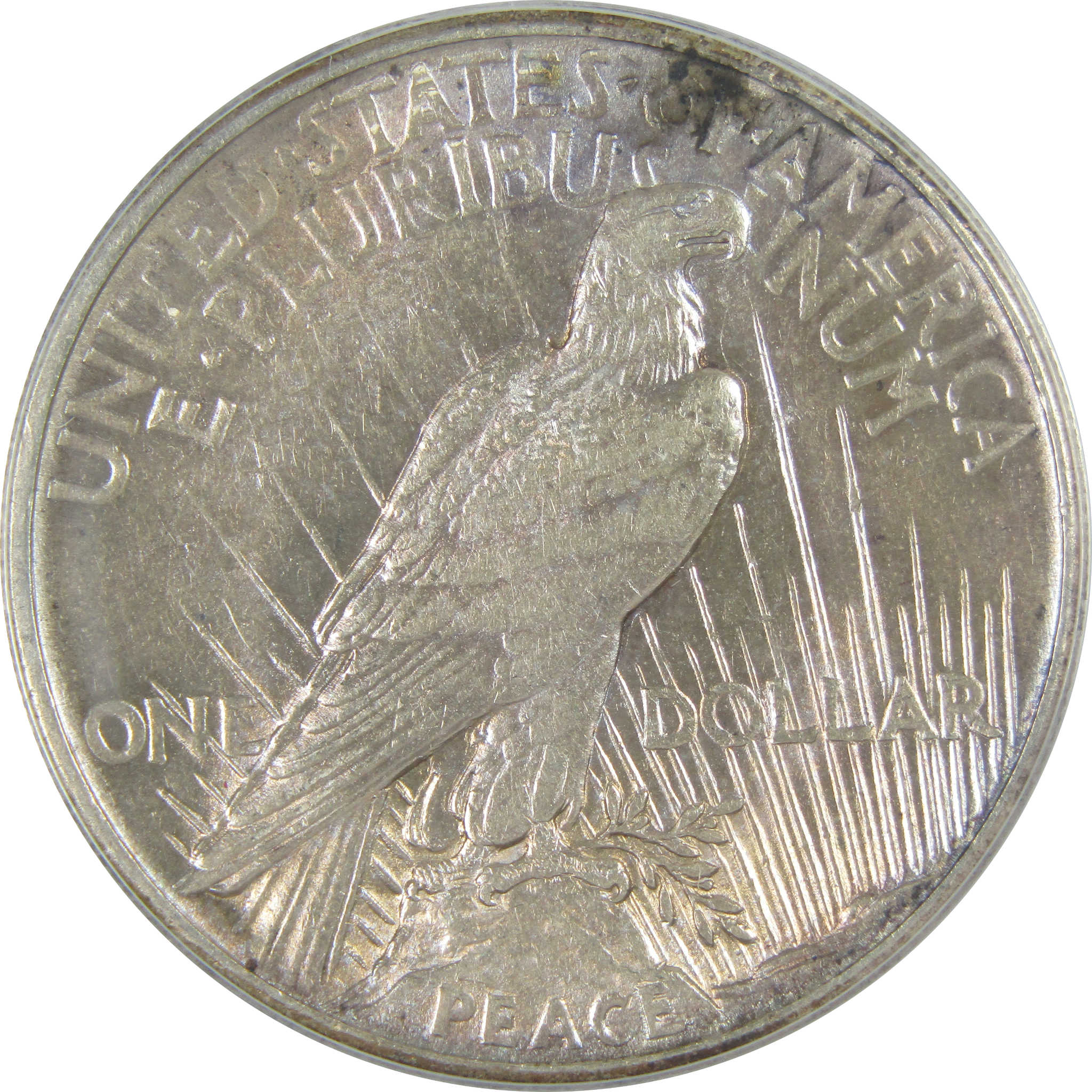 1921 High Relief Peace Dollar AU 55 ANACS Silver $1 Coin SKU:I16385