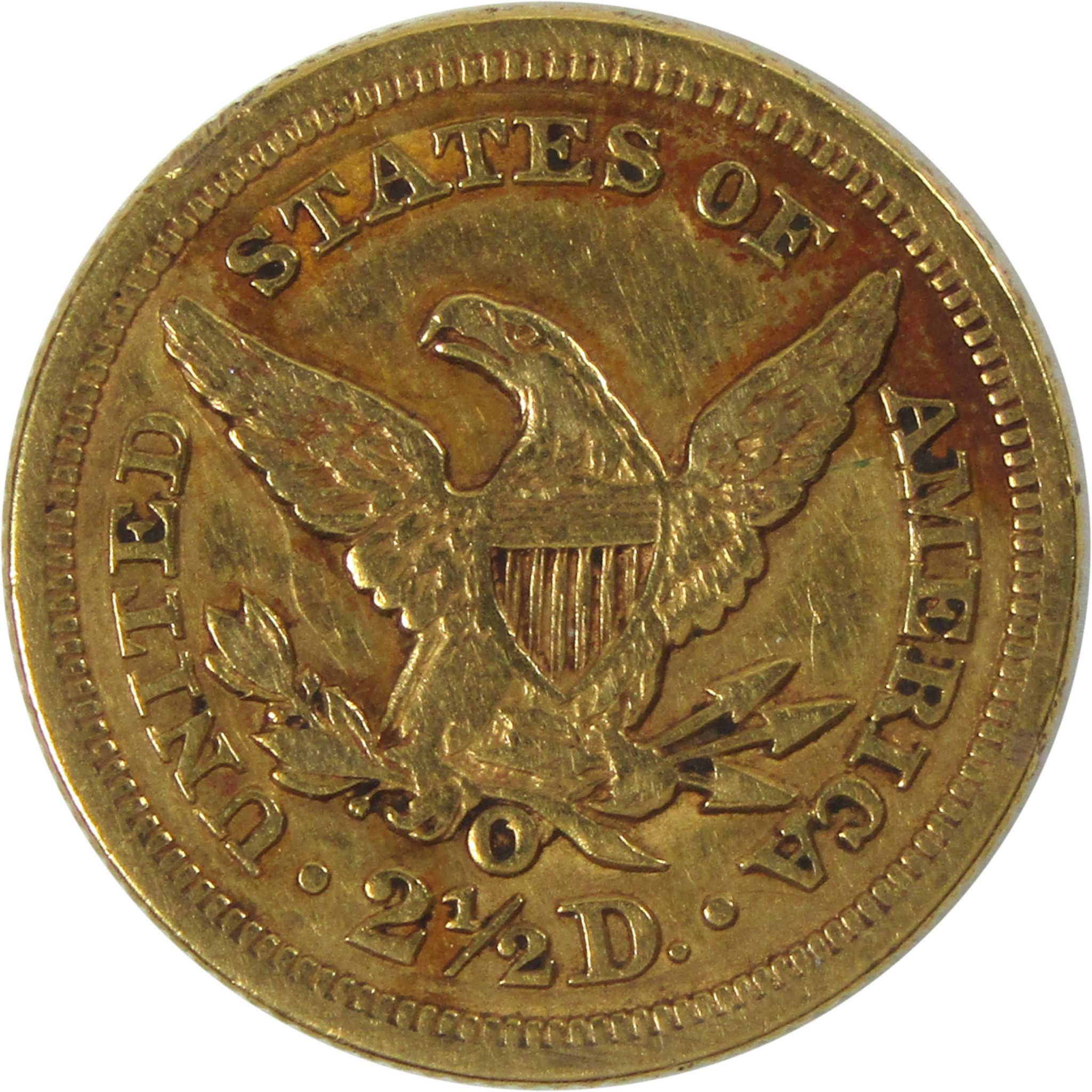 1852 O Liberty Head Quarter Eagle XF EF Gold $2.50 Coin SKU:CPC7192