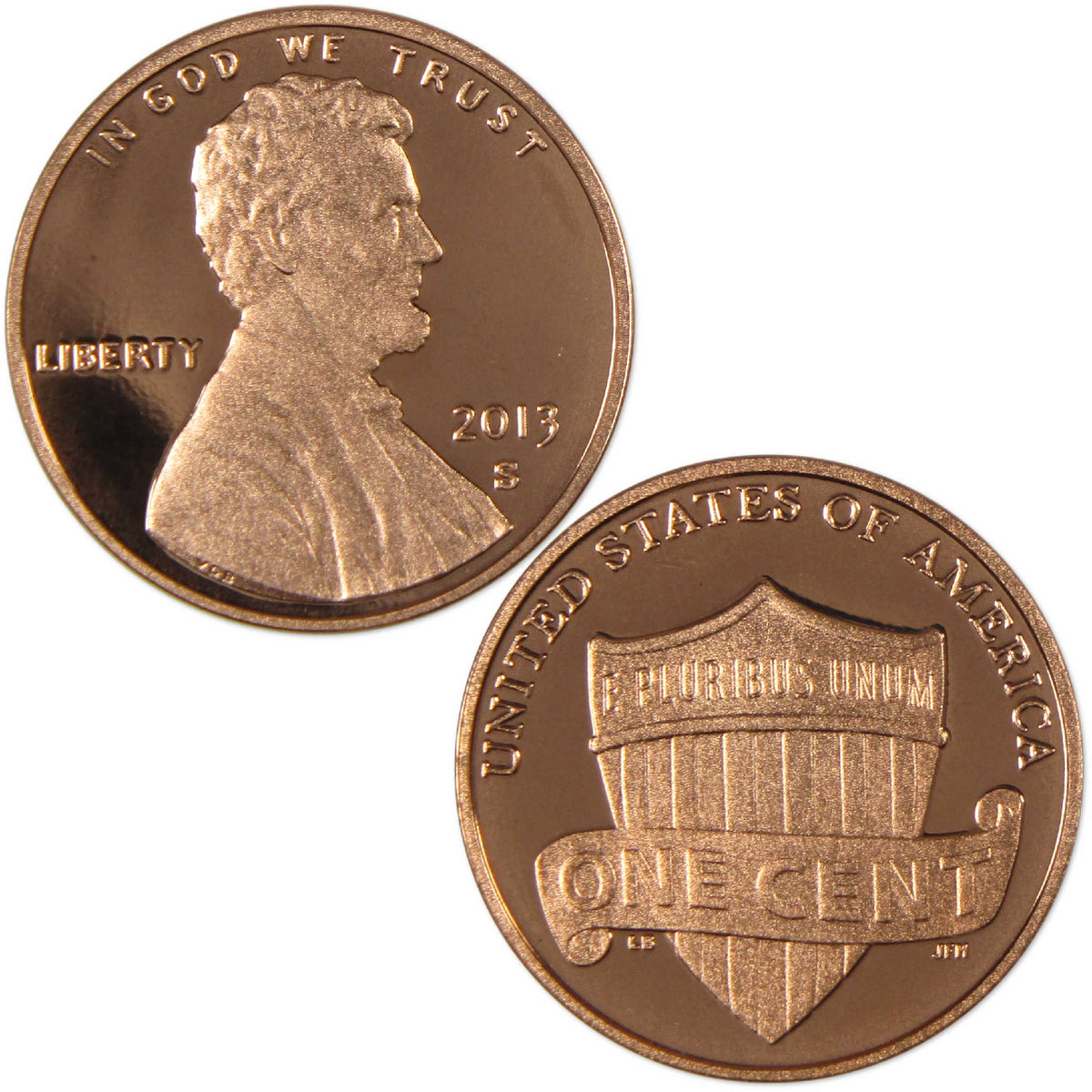 2013 S Lincoln Shield Cent Proof Penny 1c Coin Collectible