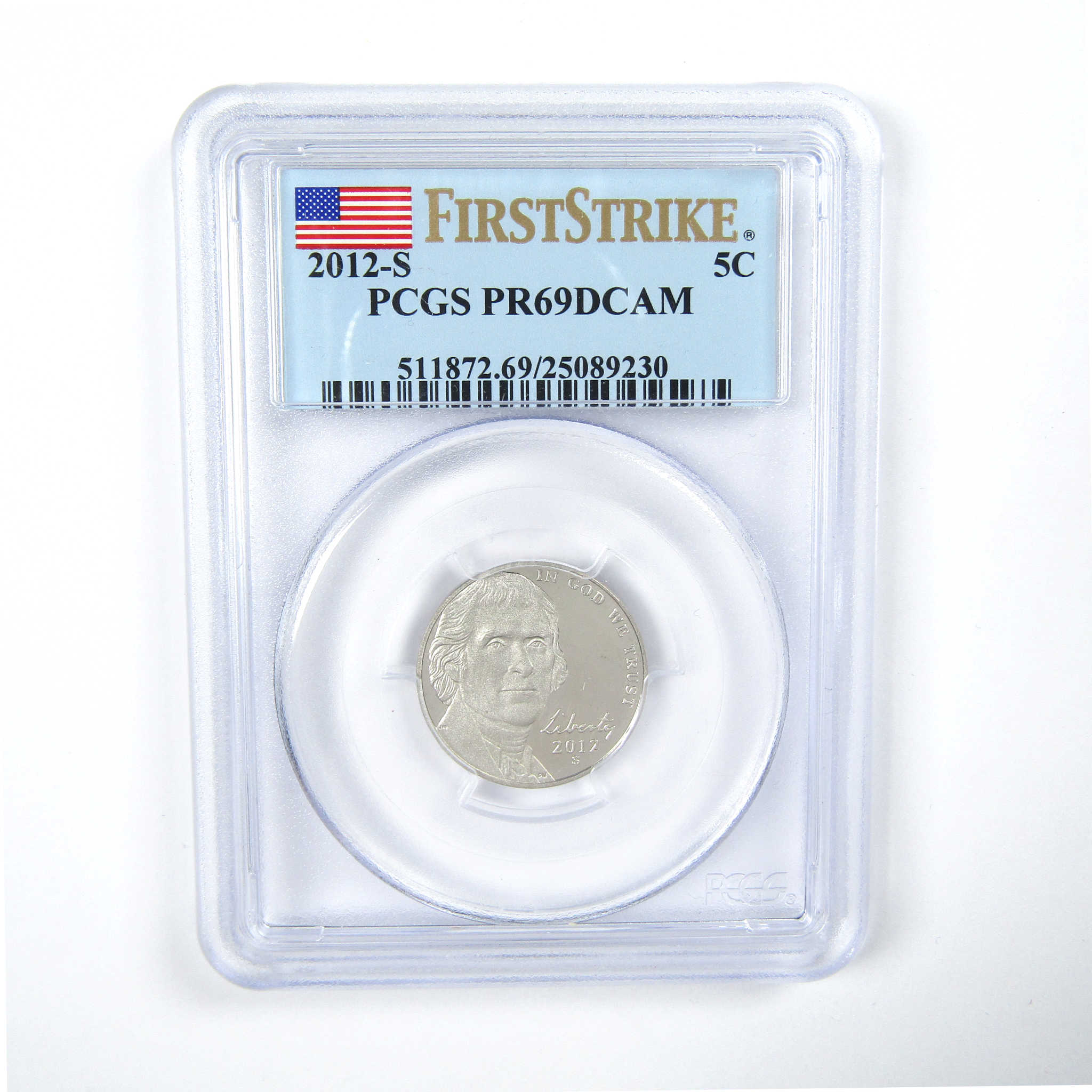 2012 S Jefferson Nickel PR 69 DCAM PCGS Coin First Strike SKU:CPC5099