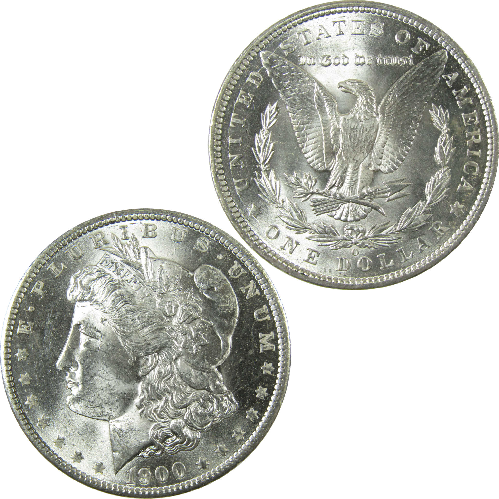 1900 O Morgan Silver Dollar Uncirculated Mint State $1 Coin SKU:I28367