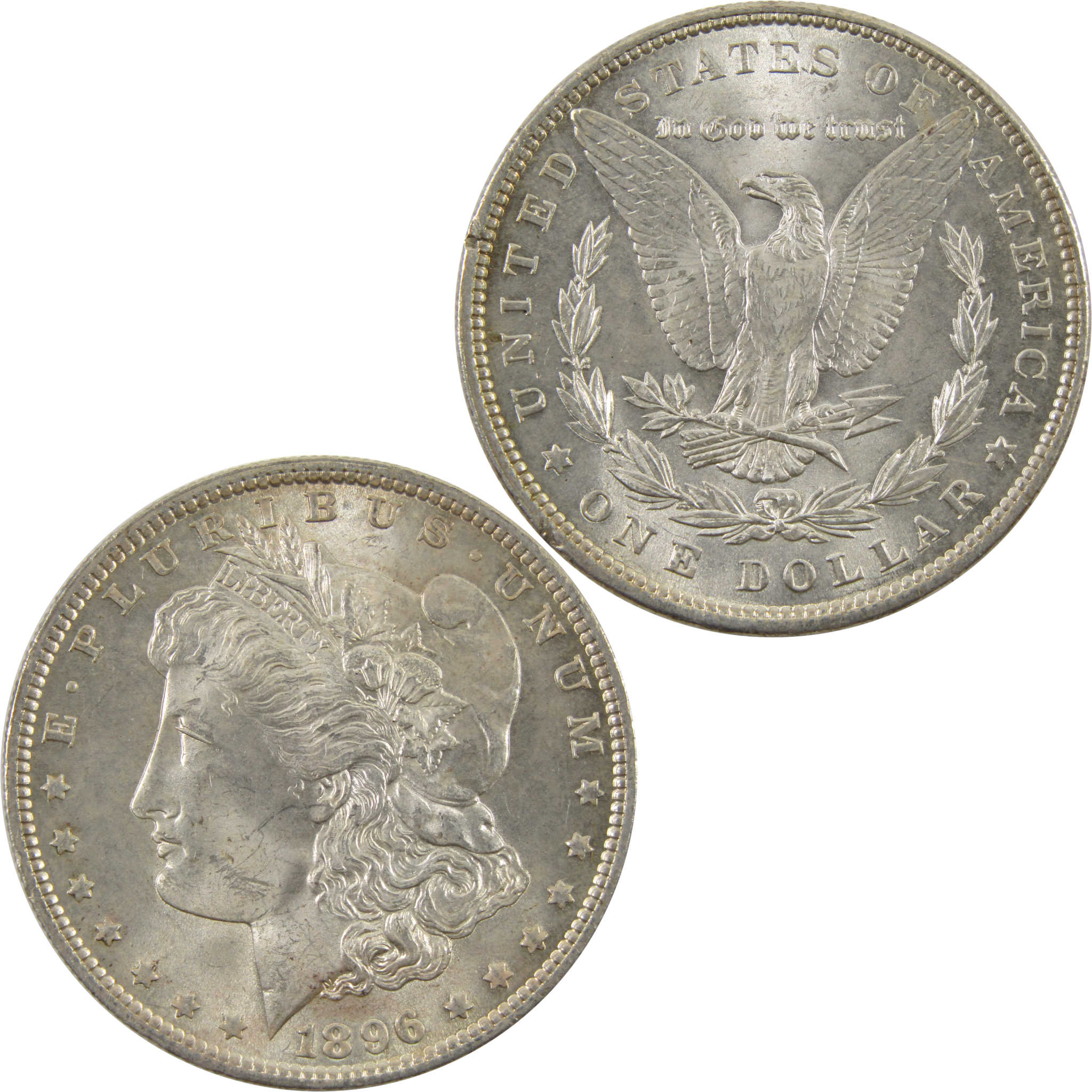 1896 Morgan Dollar BU Uncirculated 0.9 Silver $1 Coin SKU:I10284 - Morgan coin - Morgan silver dollar - Morgan silver dollar for sale - Profile Coins &amp; Collectibles