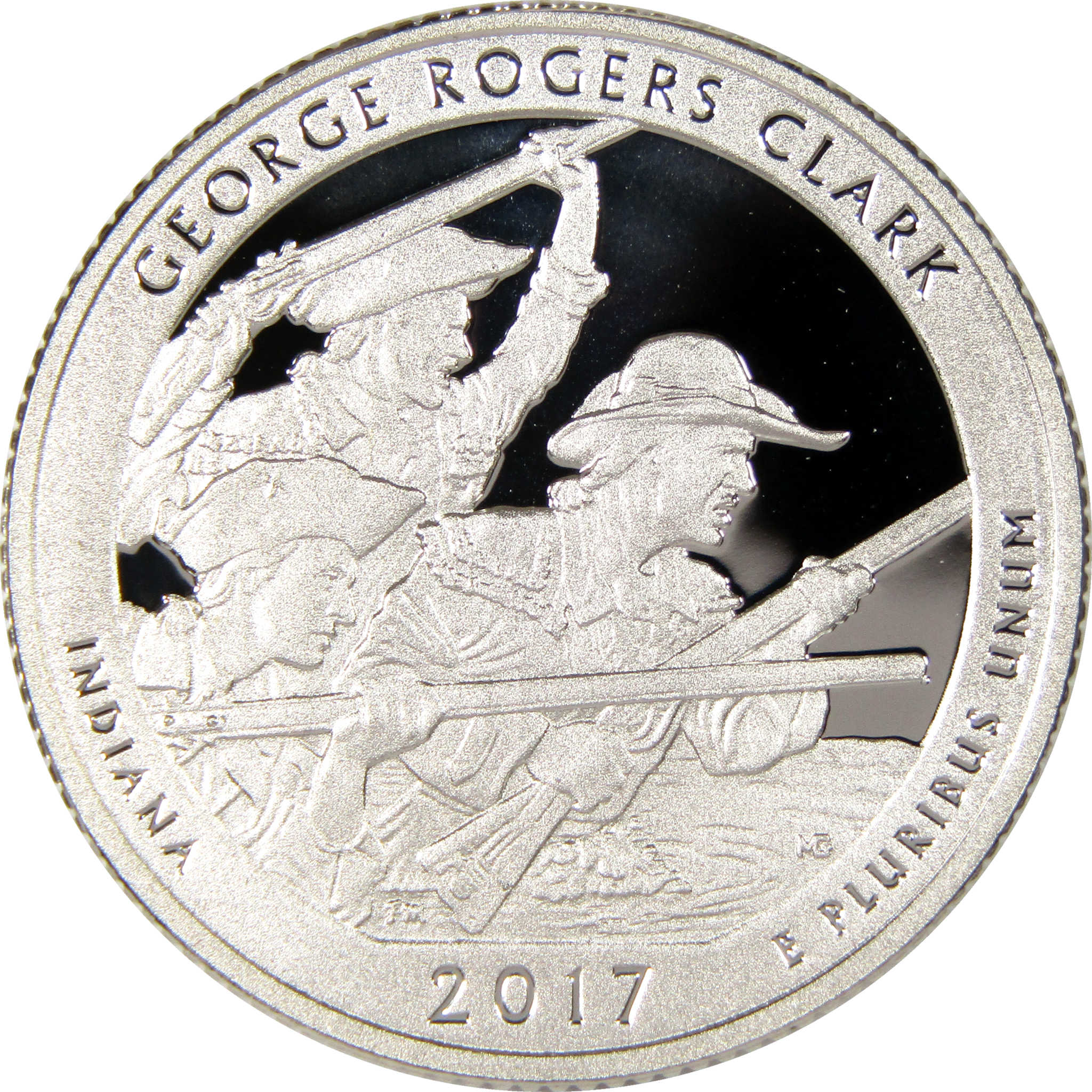 2017 S George Rogers Clark National Park Quarter Silver 25c Proof Coin