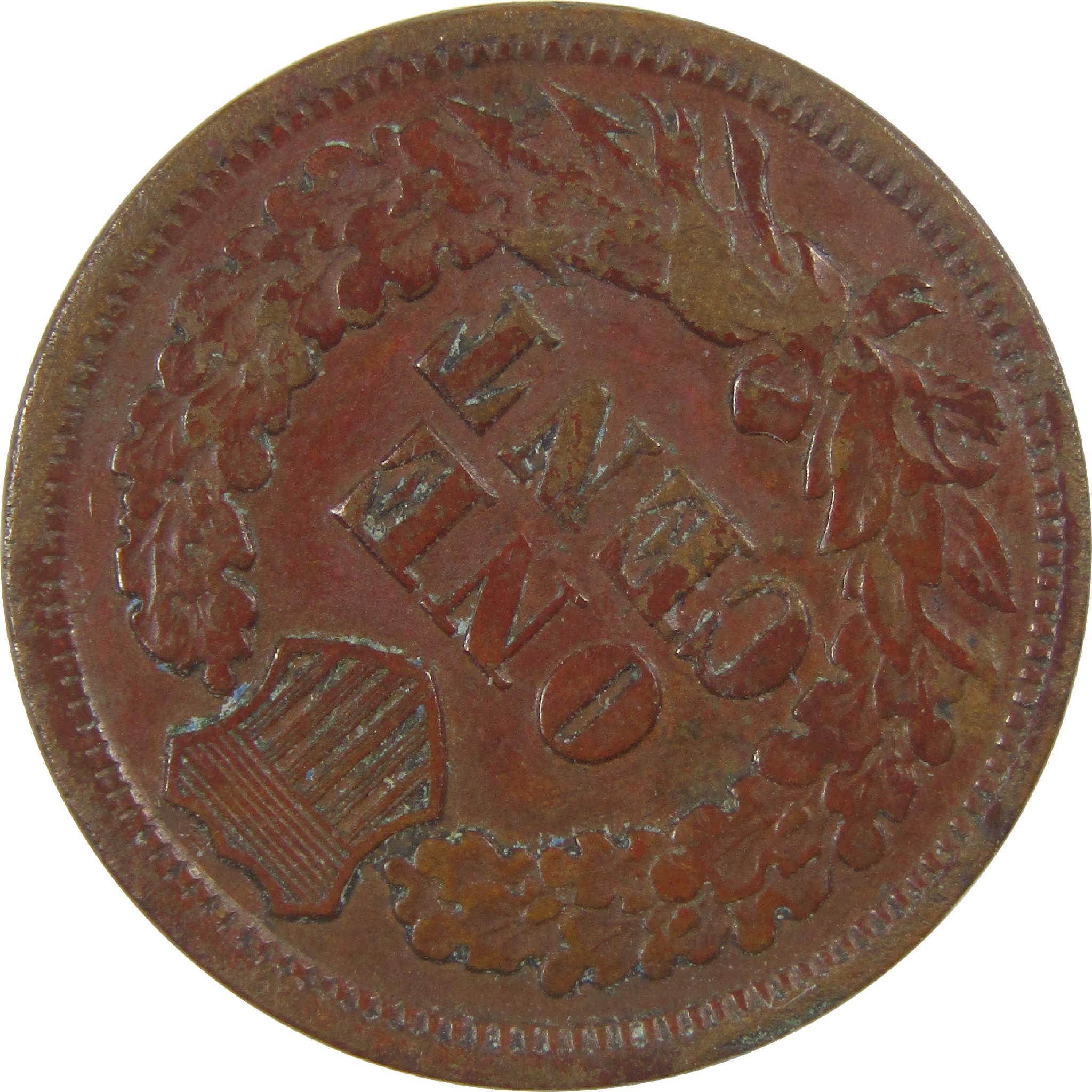 1869 Indian Head Cent VG Penny Rotated Die Mint Error SKU:I25185