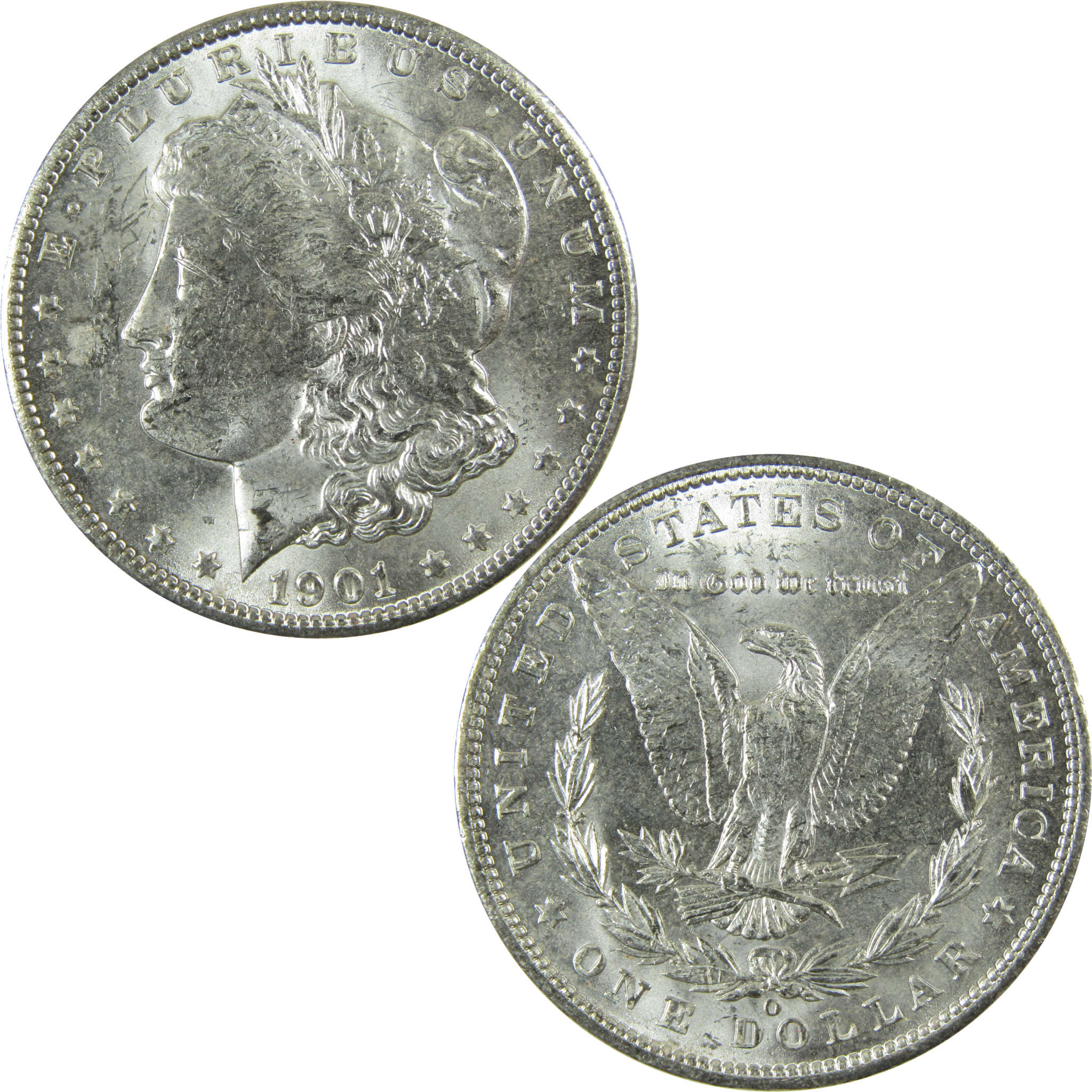 1901 O Morgan Silver Dollar Uncirculated Mint State $1 Coin SKU:I27770