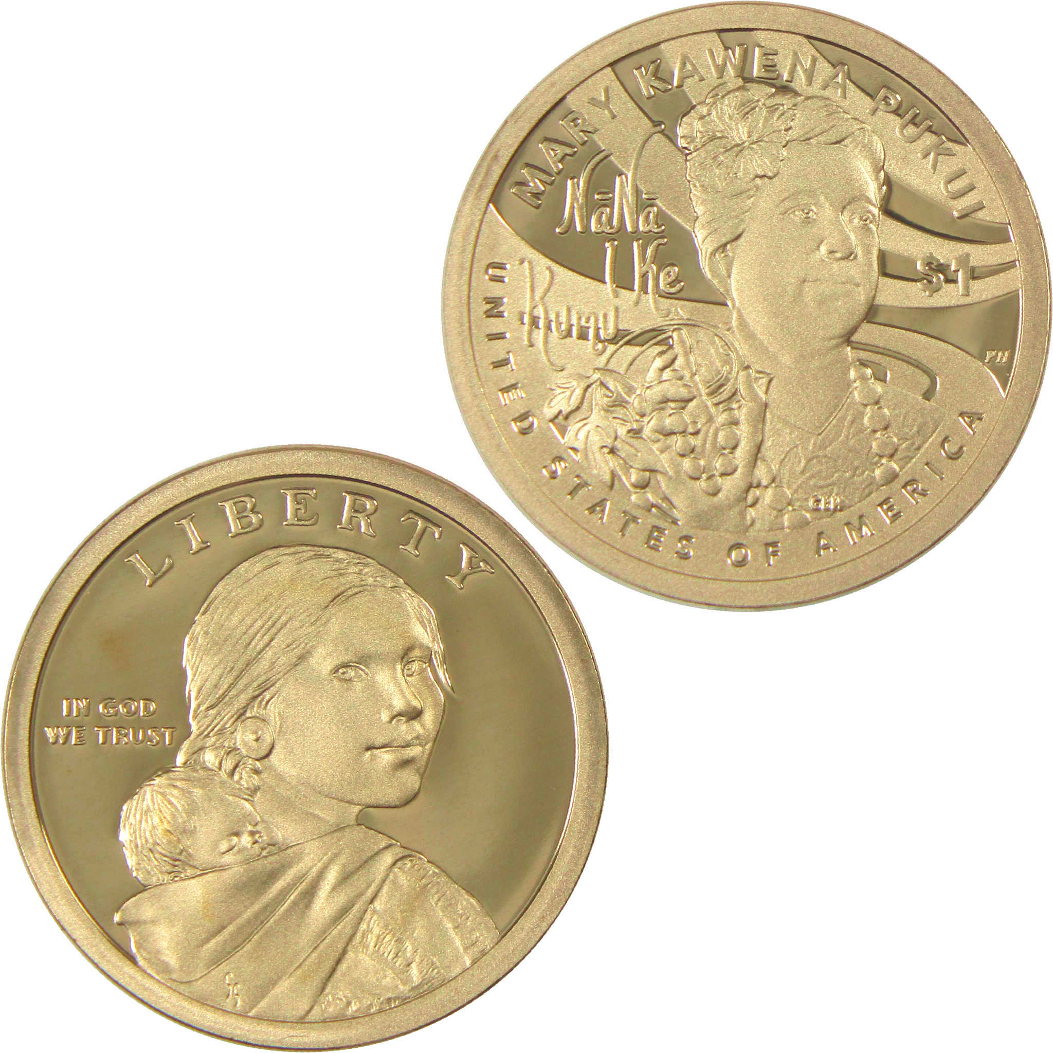 2025 S Mary Kawena Pukui Native American Dollar Proof $1 Coin