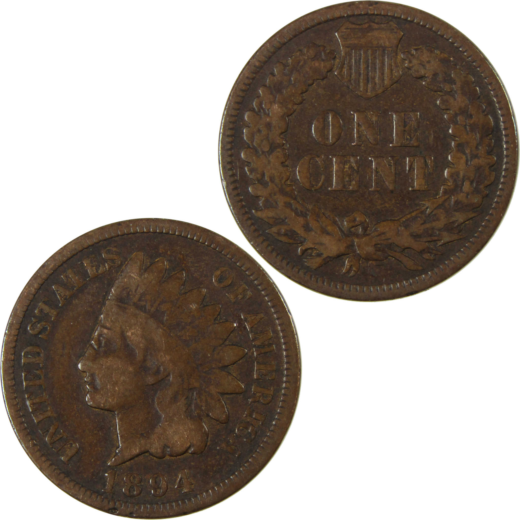 1894 Indian Head Cent G Good Penny 1c Coin Collectible SKU:I26548