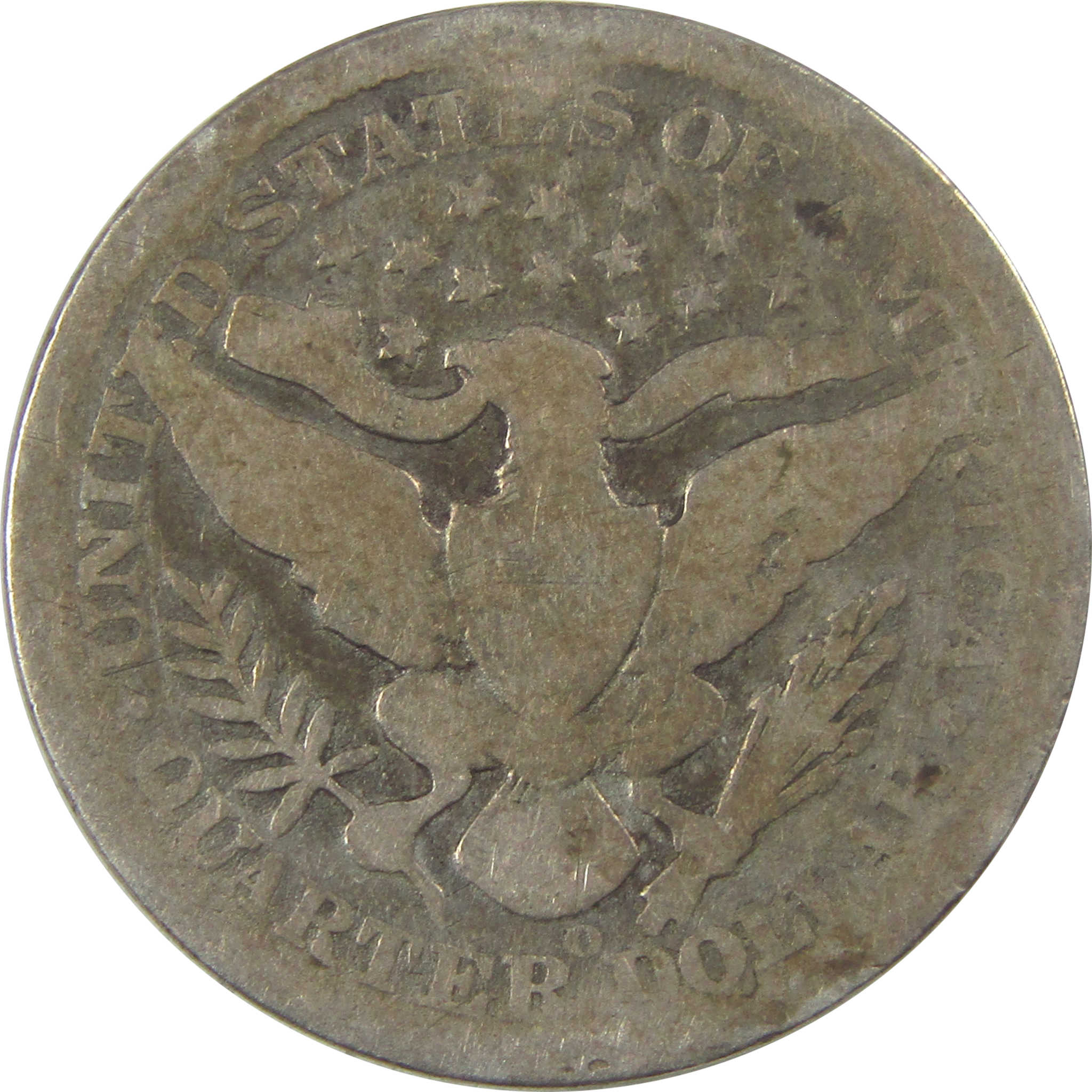 1896 O Barber Quarter AG About Good Silver 25c Coin SKU:I21886