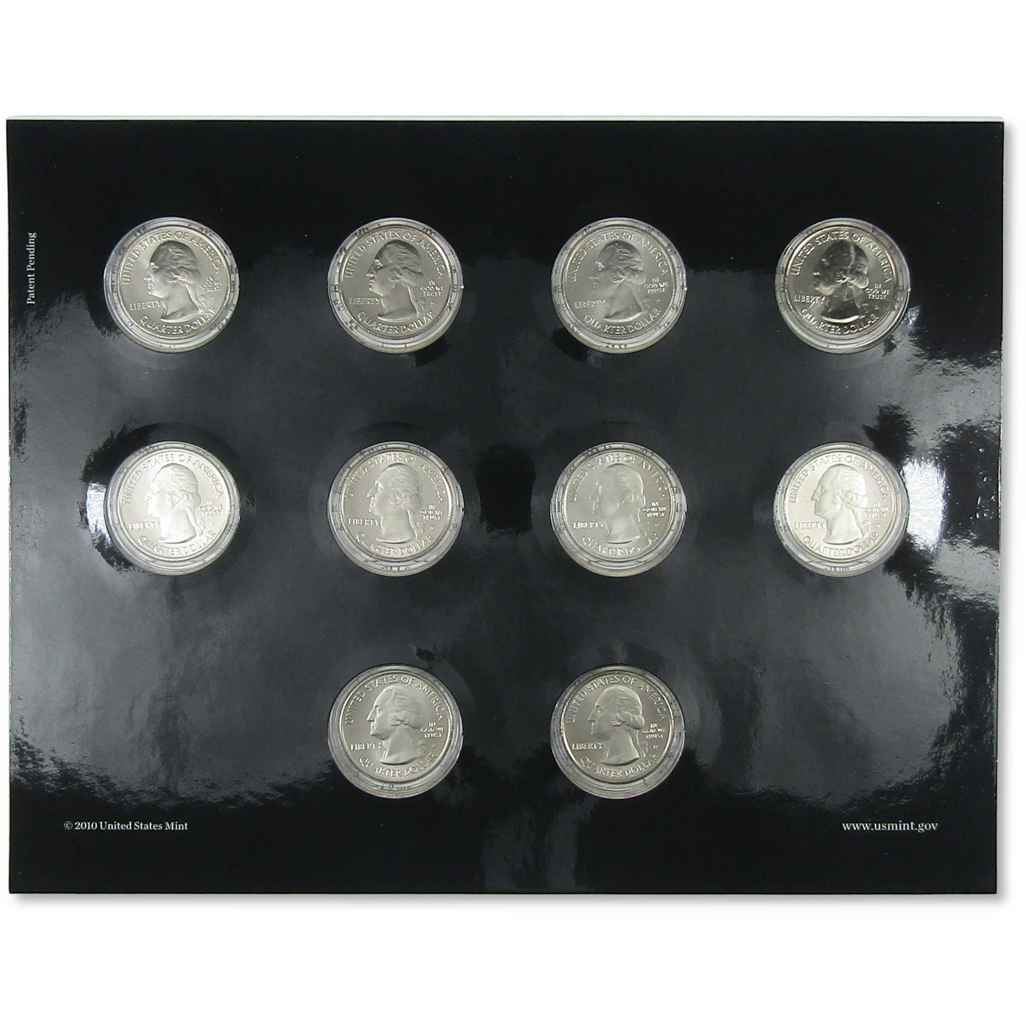 2010 America the Beautiful Quarters Uncirculated Coin Set SKU:CPC3723