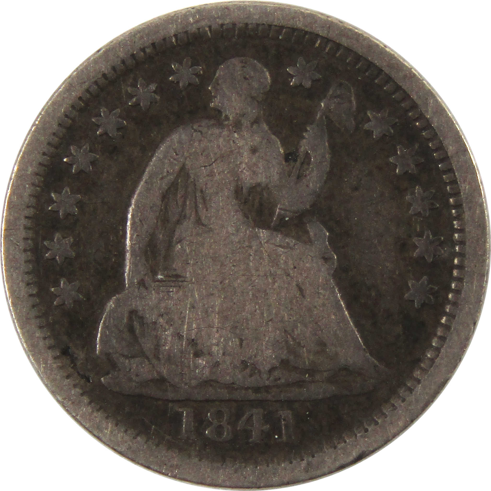 1841 O Seated Liberty Half Dime G Good 90% Silver 5c Coin SKU:I10082