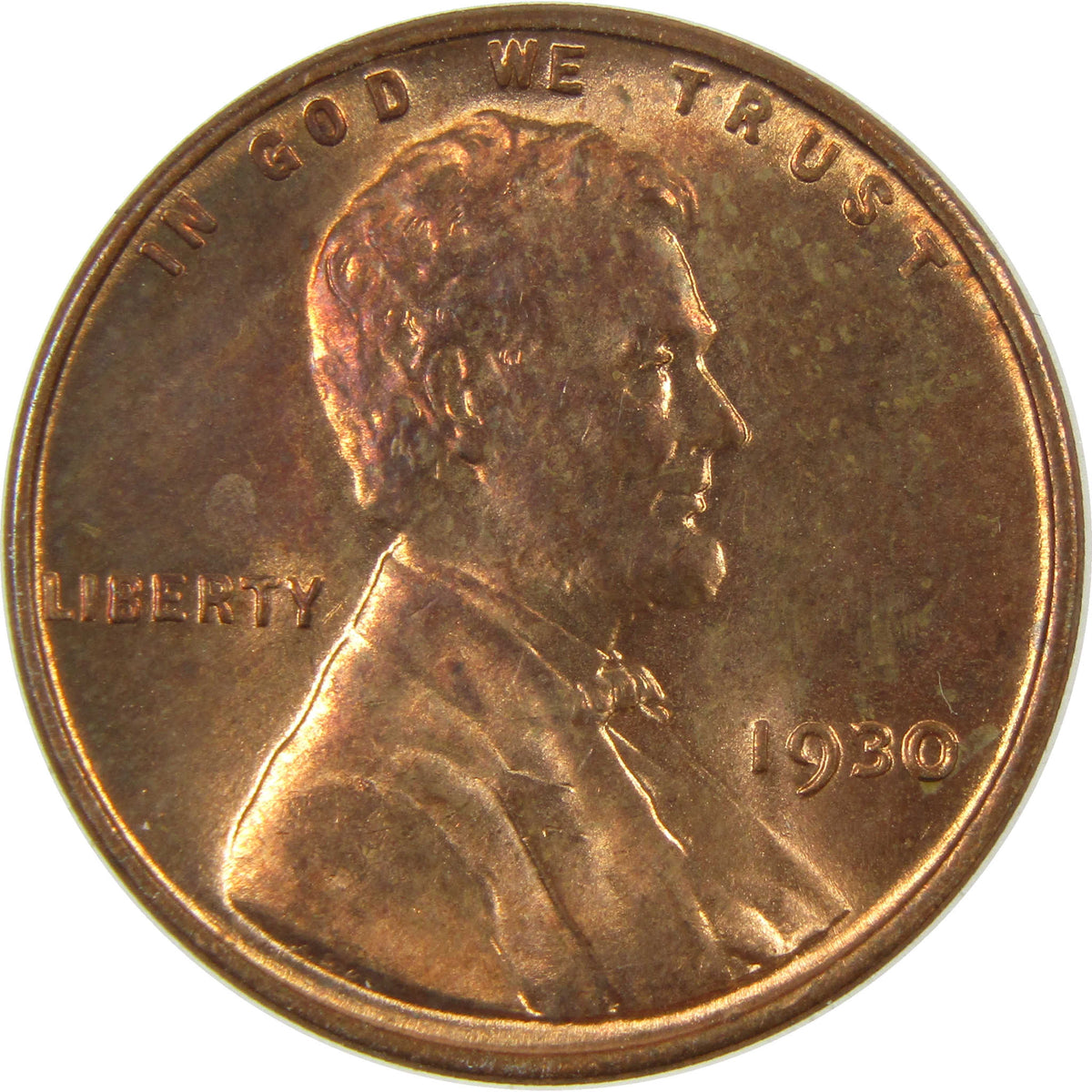 1930 Lincoln Wheat Cent Uncirculated Penny 1c Coin SKU:I28254