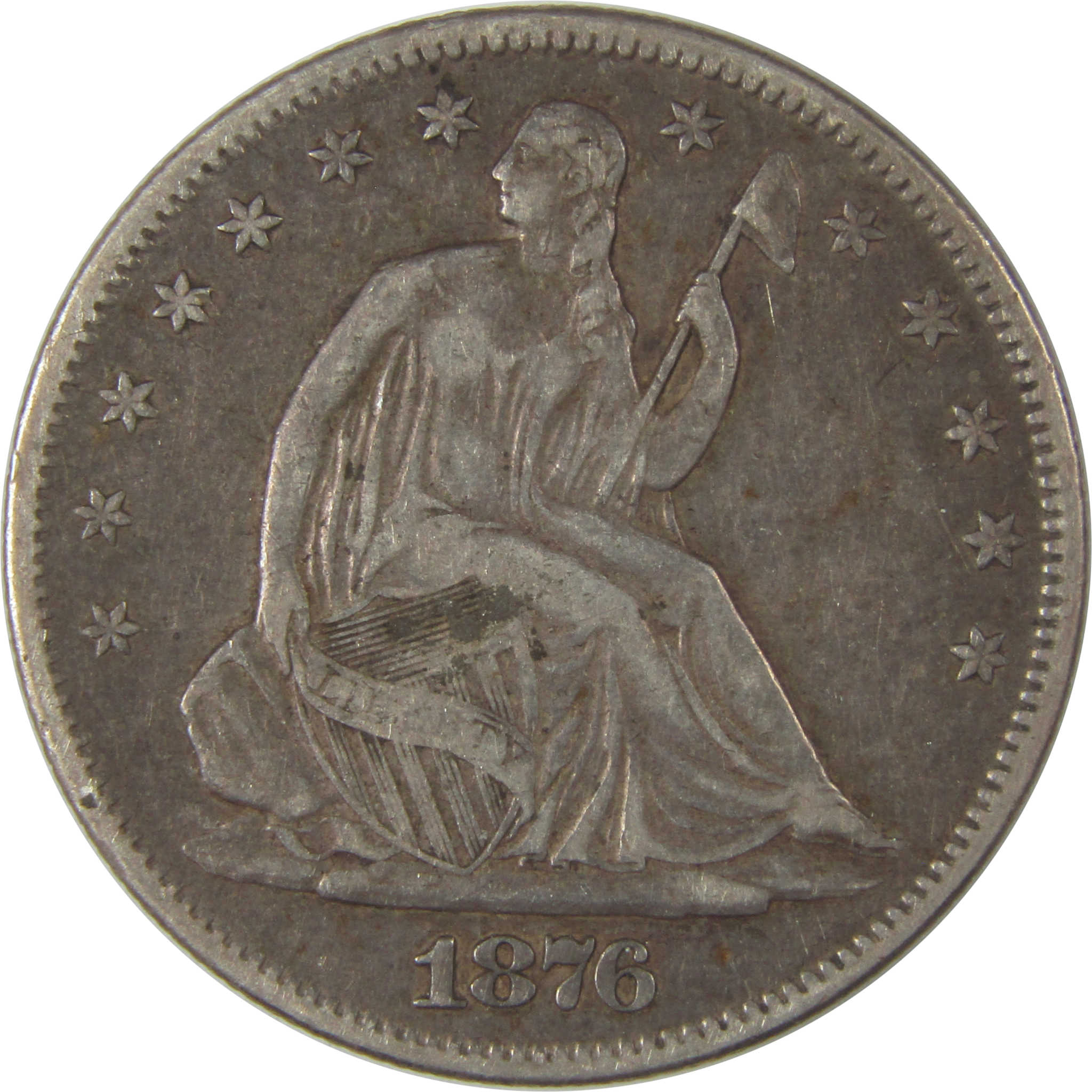 1876 S Seated Liberty Half Dollar VF Very Fine Silver SKU:I22711