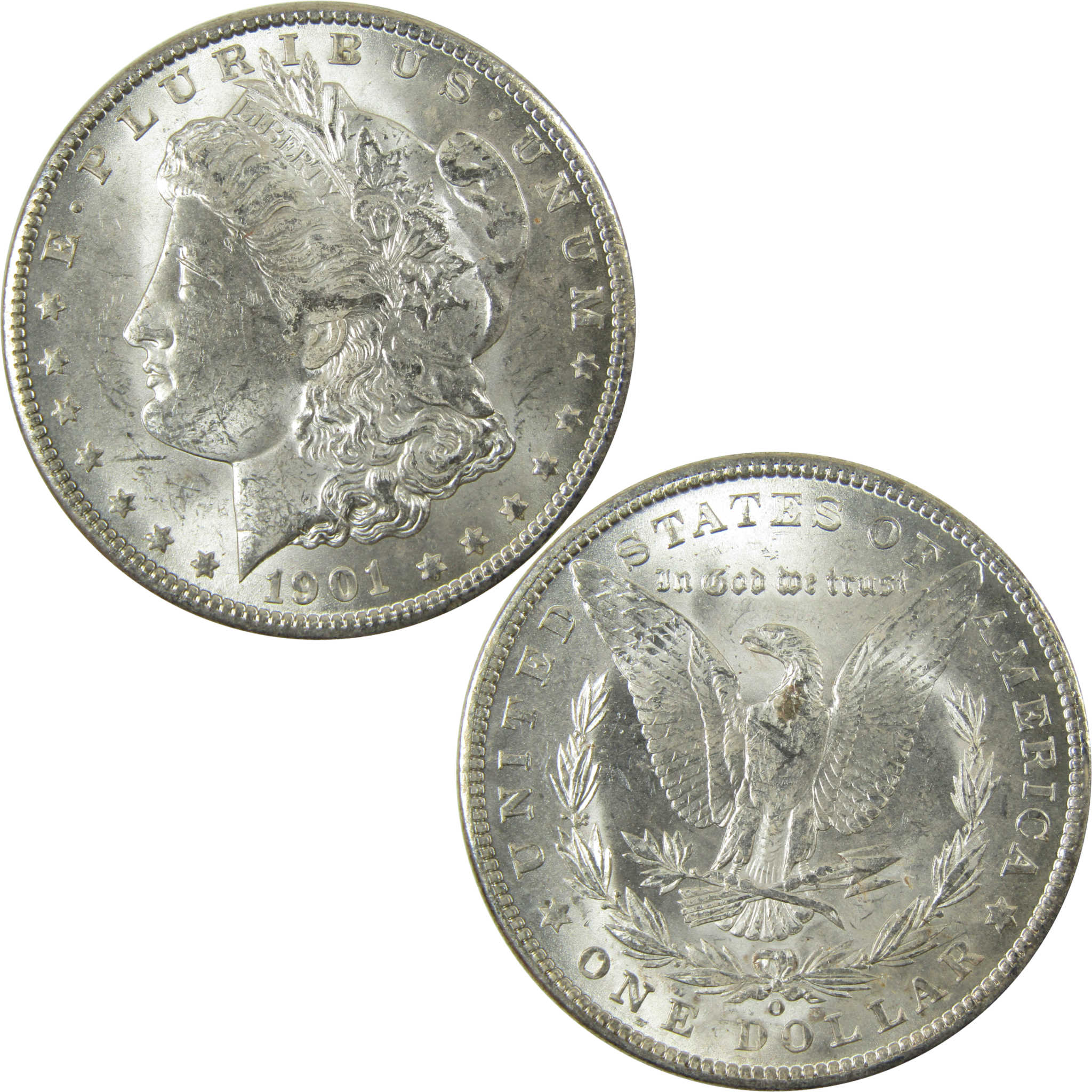 1901 O Morgan Silver Dollar Uncirculated Mint State $1 Coin SKU:I28390