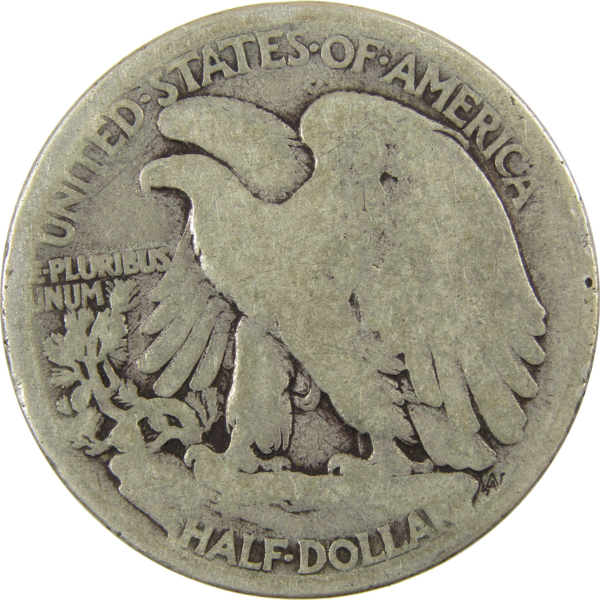 1917 D Obverse Liberty Walking Silver Half Dollar G Good SKU:I29031