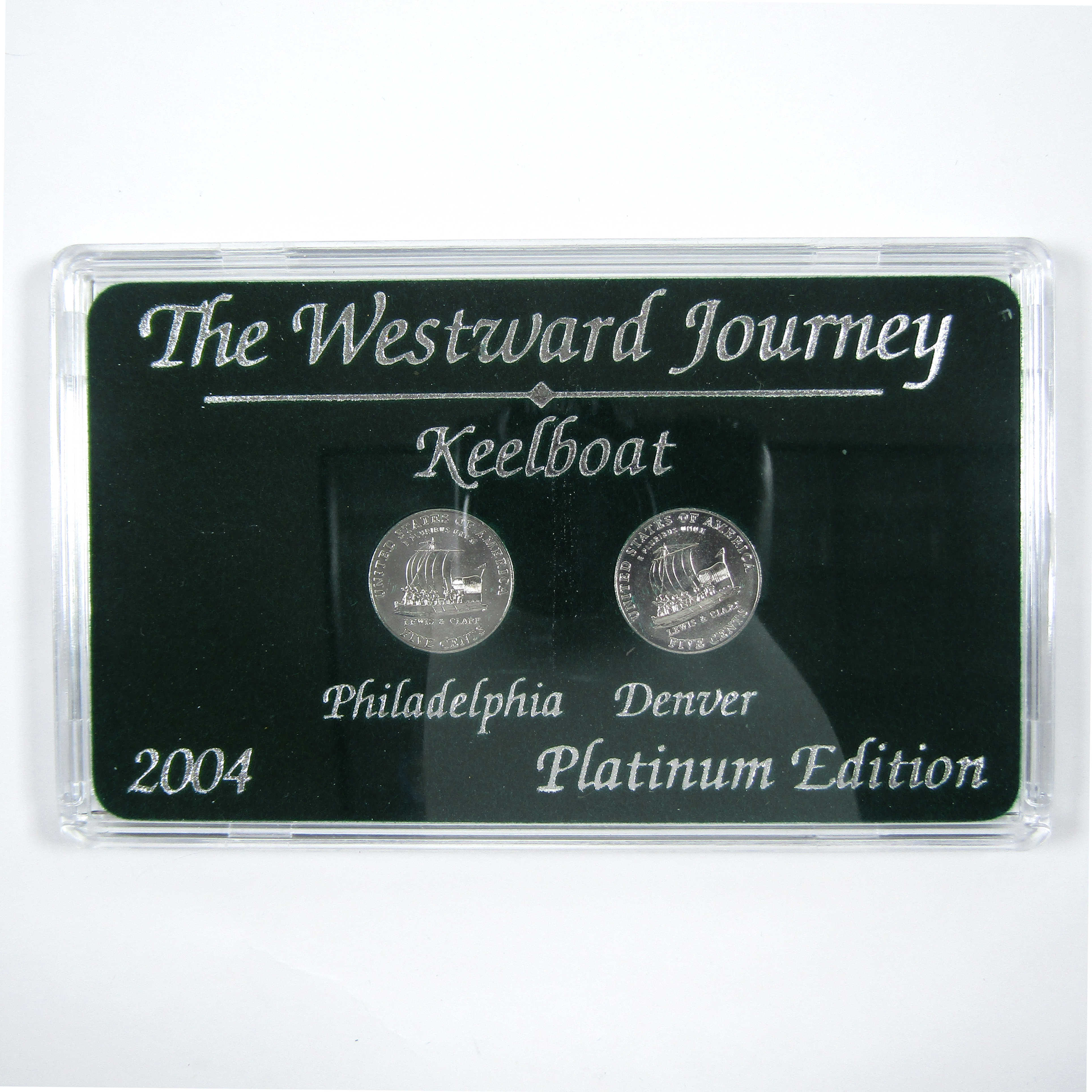 2004 P, D Keelboat Jefferson Nickel Platinum Coated Set SKU:CPC7479